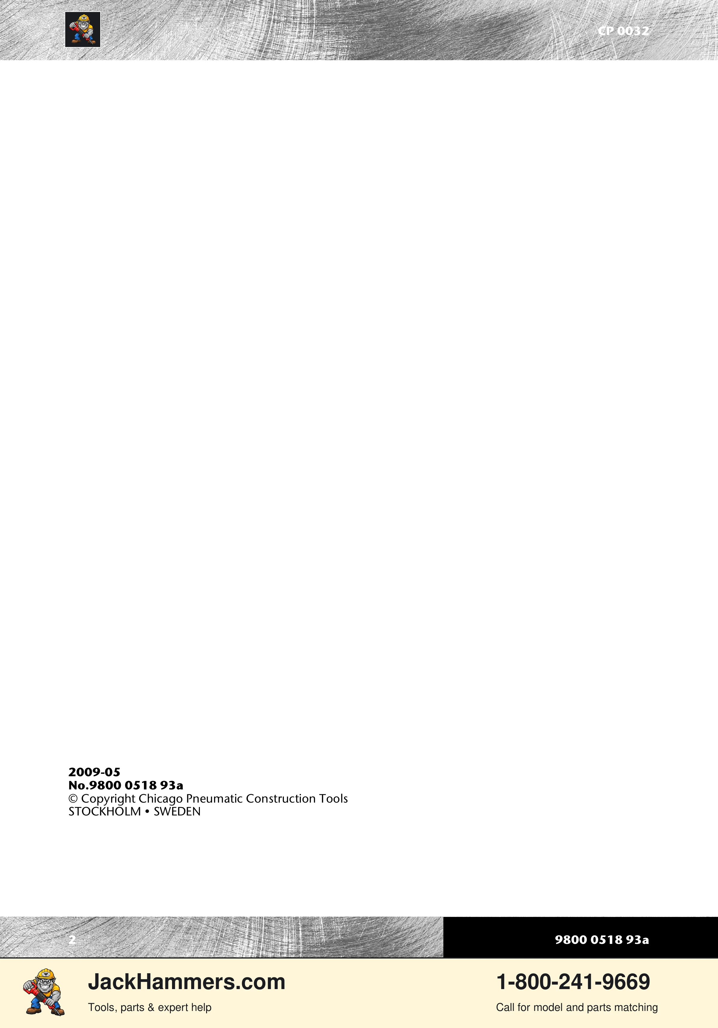 Chicago Pneumatic 0032 Series PDF page 2 of 24