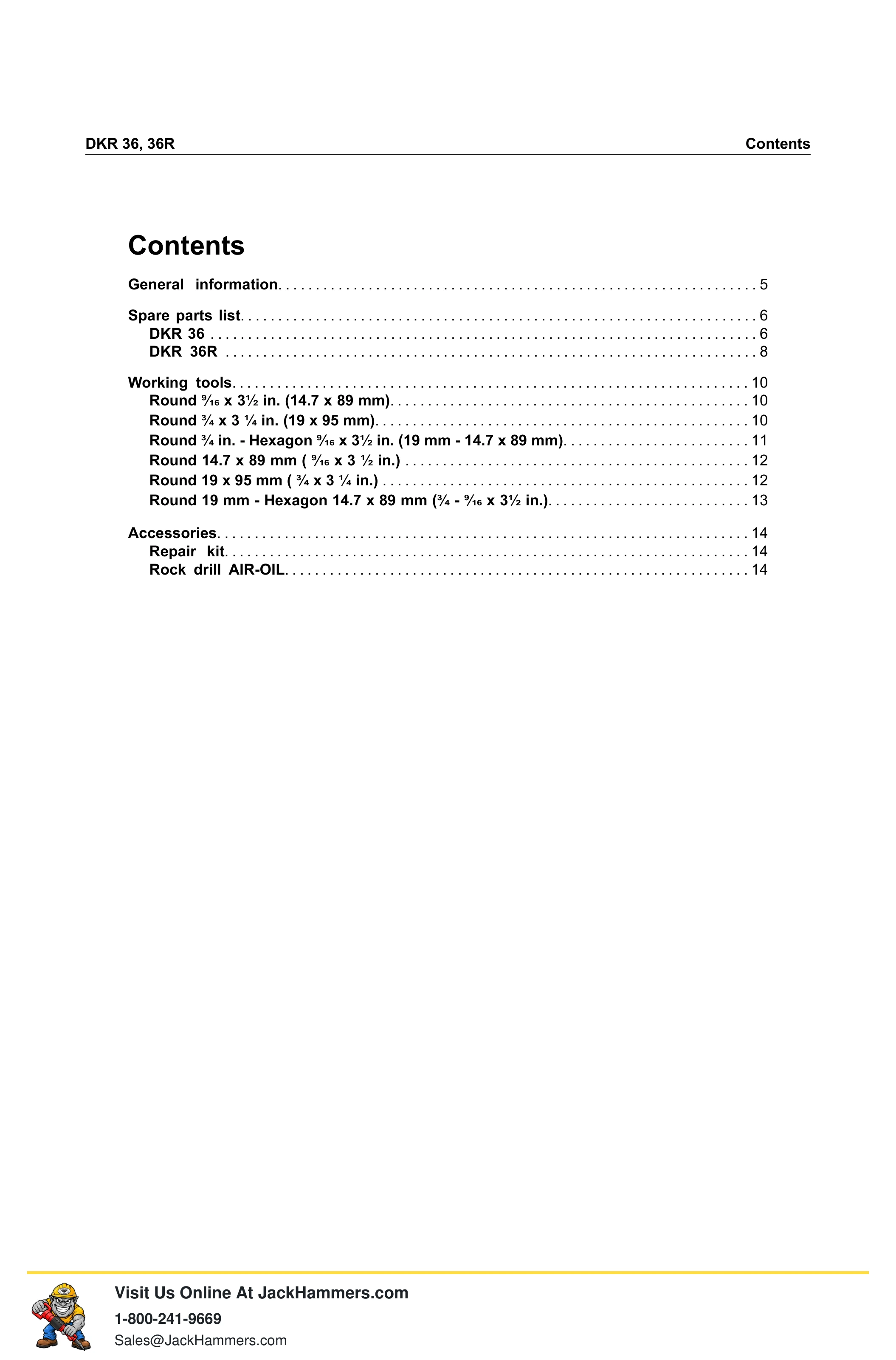 Atlas Copco DKR 36 Series PDF page 3 of 16