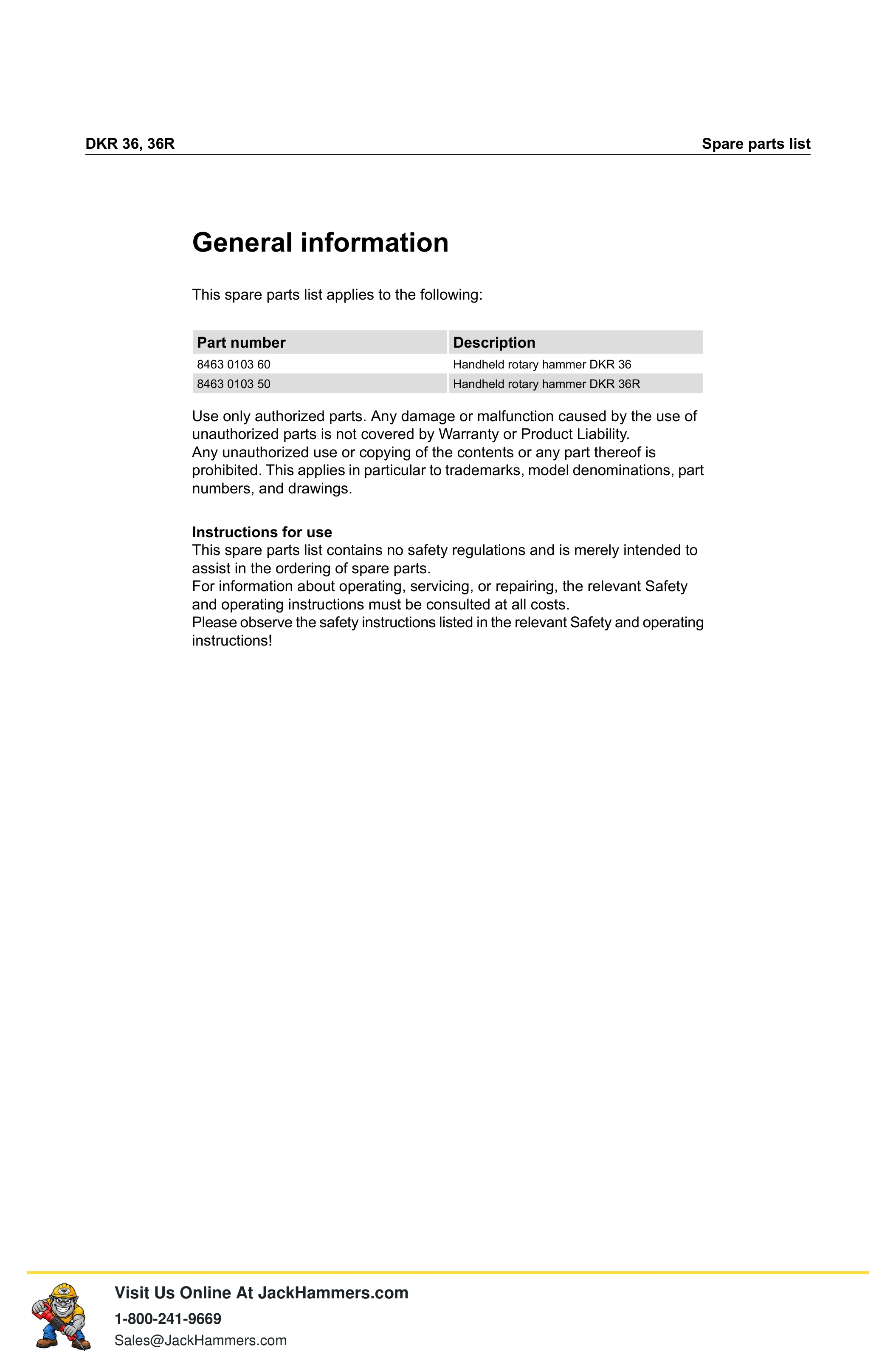 Atlas Copco DKR 36 Series PDF page 5 of 16