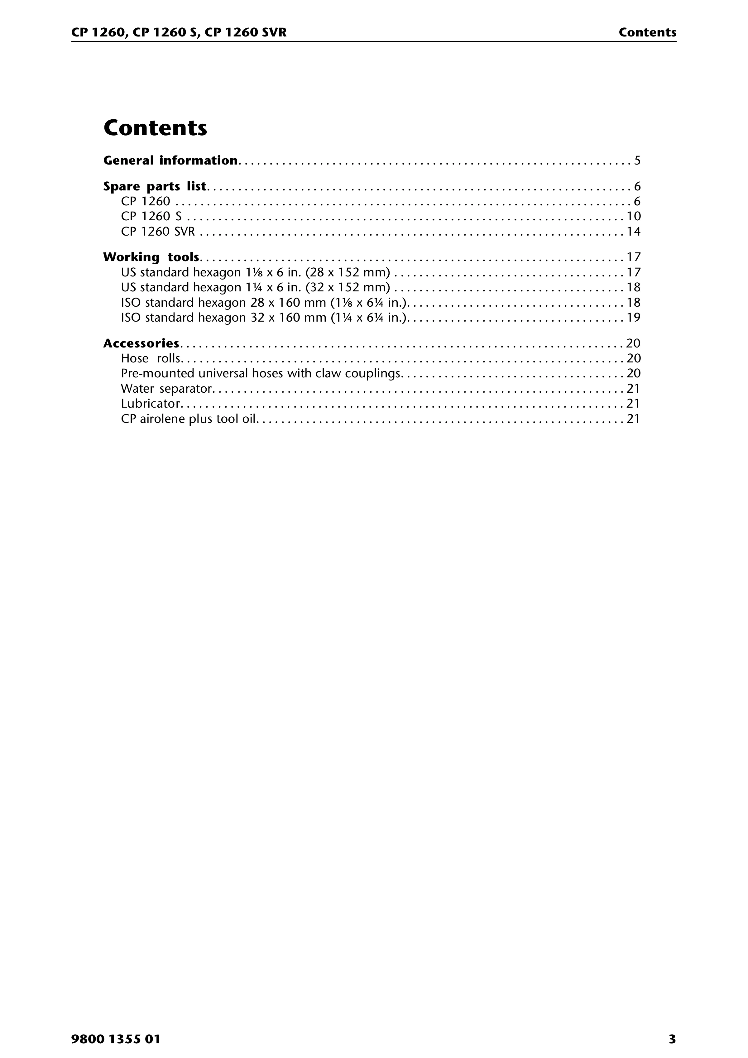 Chicago Pneumatic 1260 PDF page 3 of 24