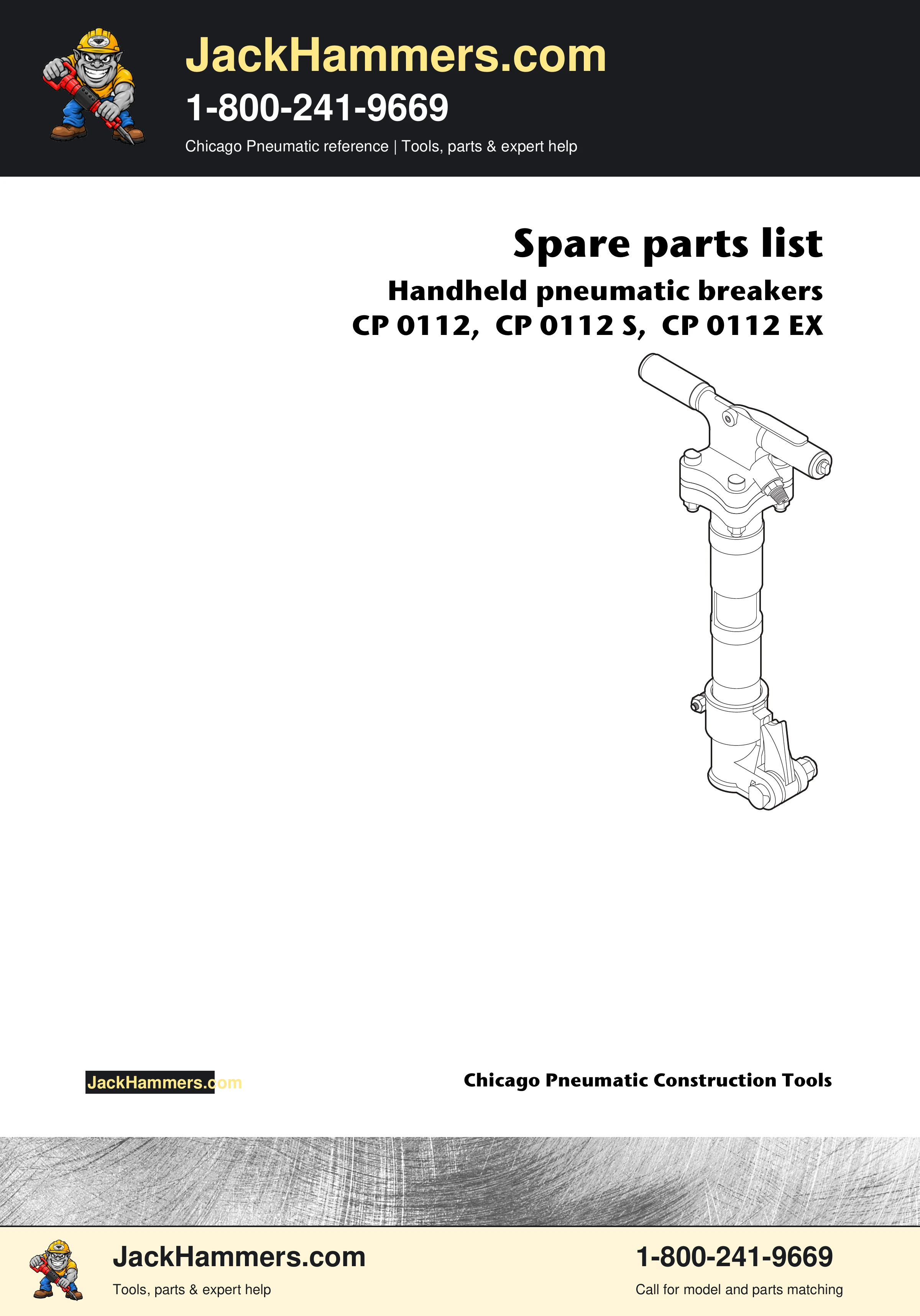 Chicago Pneumatic CP0112 Series PDF page 1 of 16