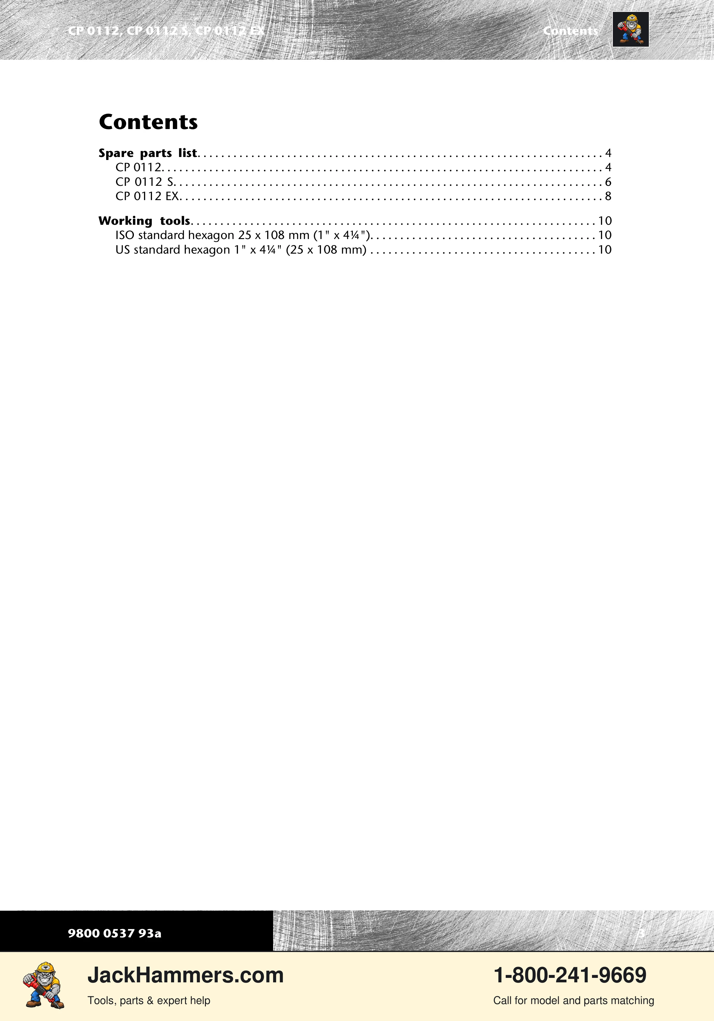 Chicago Pneumatic CP0112 Series PDF page 3 of 16