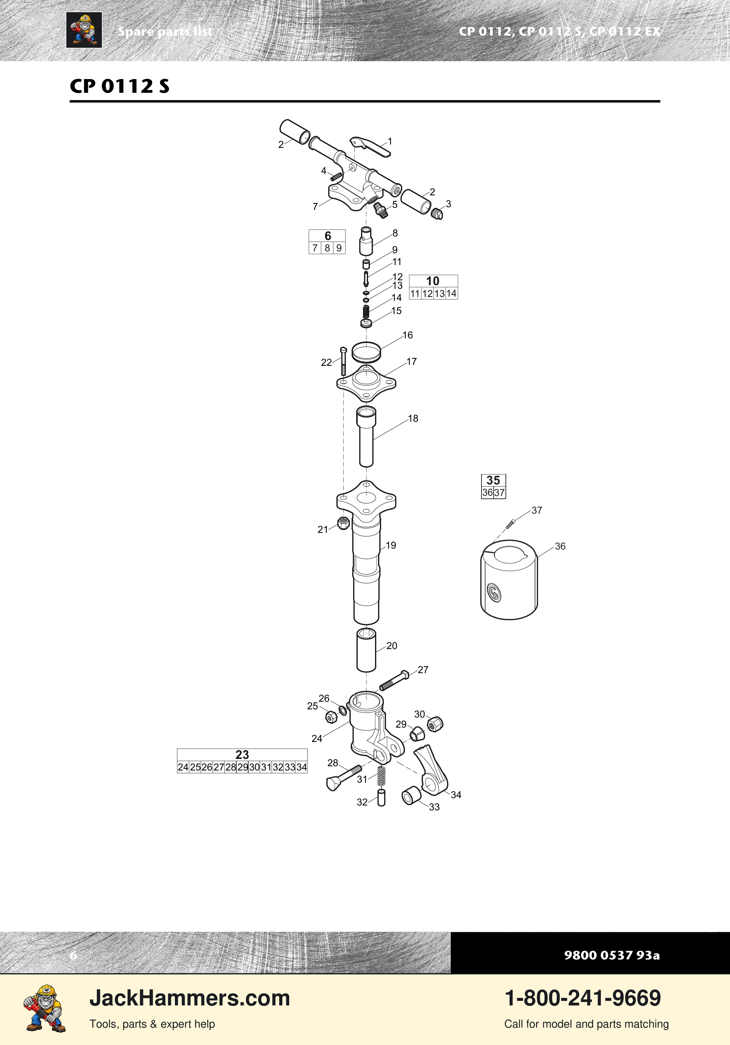 Chicago Pneumatic CP0112 Series PDF page 6 of 16