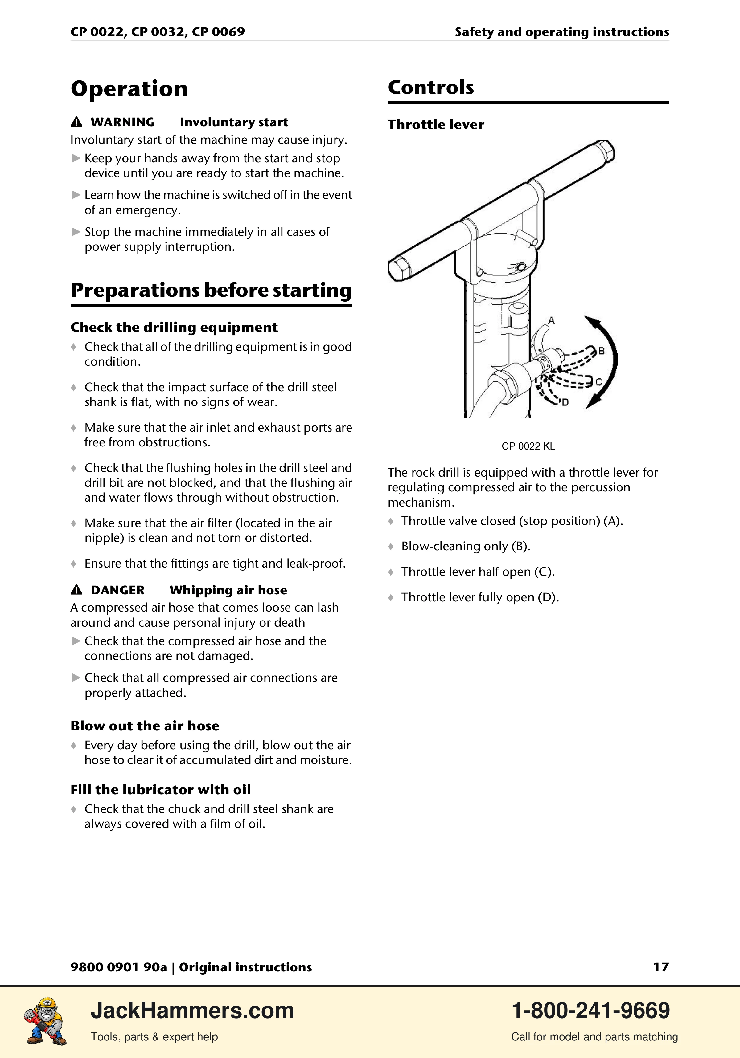 Chicago Pneumatic 0022 Series / 0032 Series / 0069 Series PDF page 17 of 148