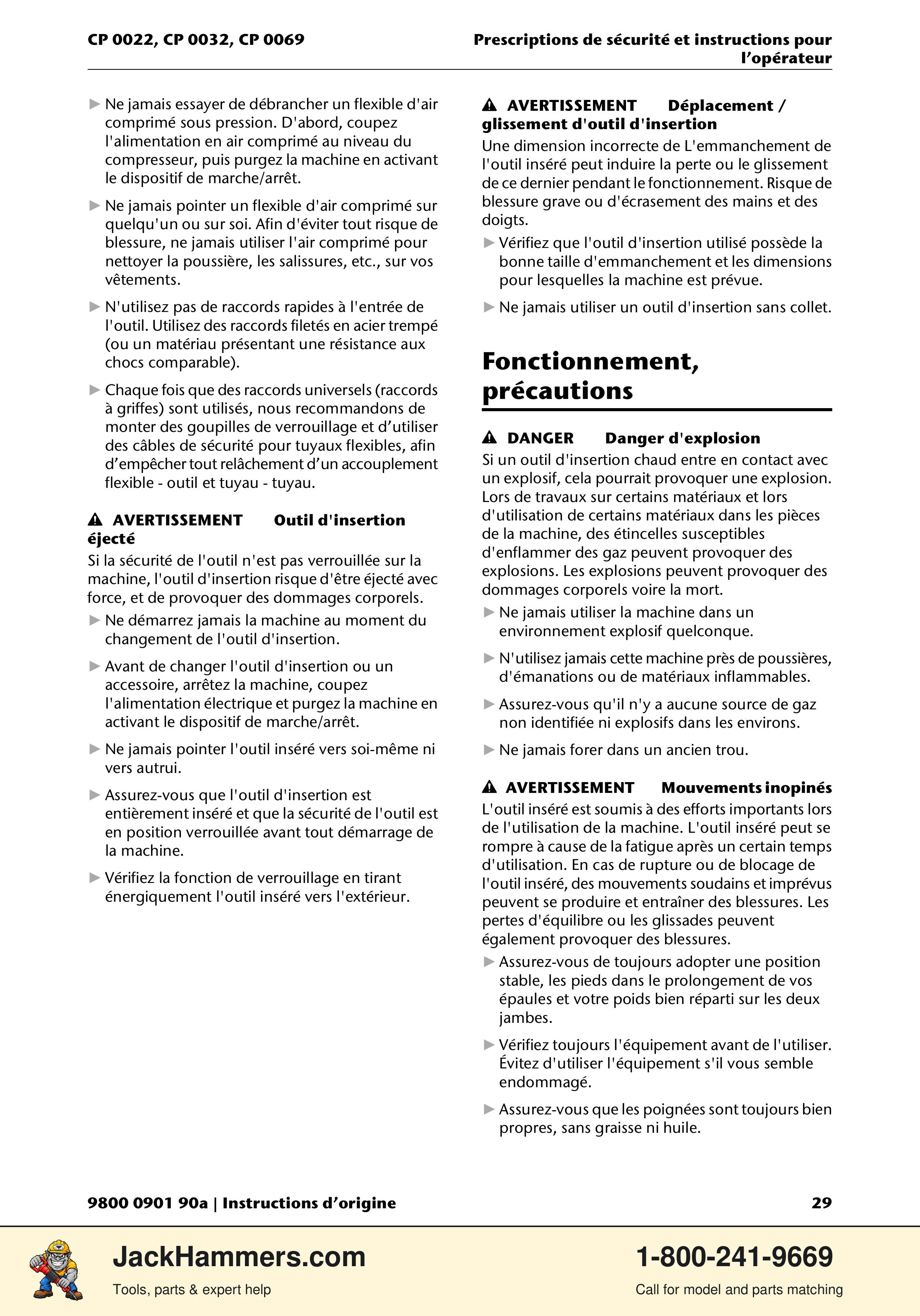 Chicago Pneumatic 0022 Series / 0032 Series / 0069 Series PDF page 29 of 148