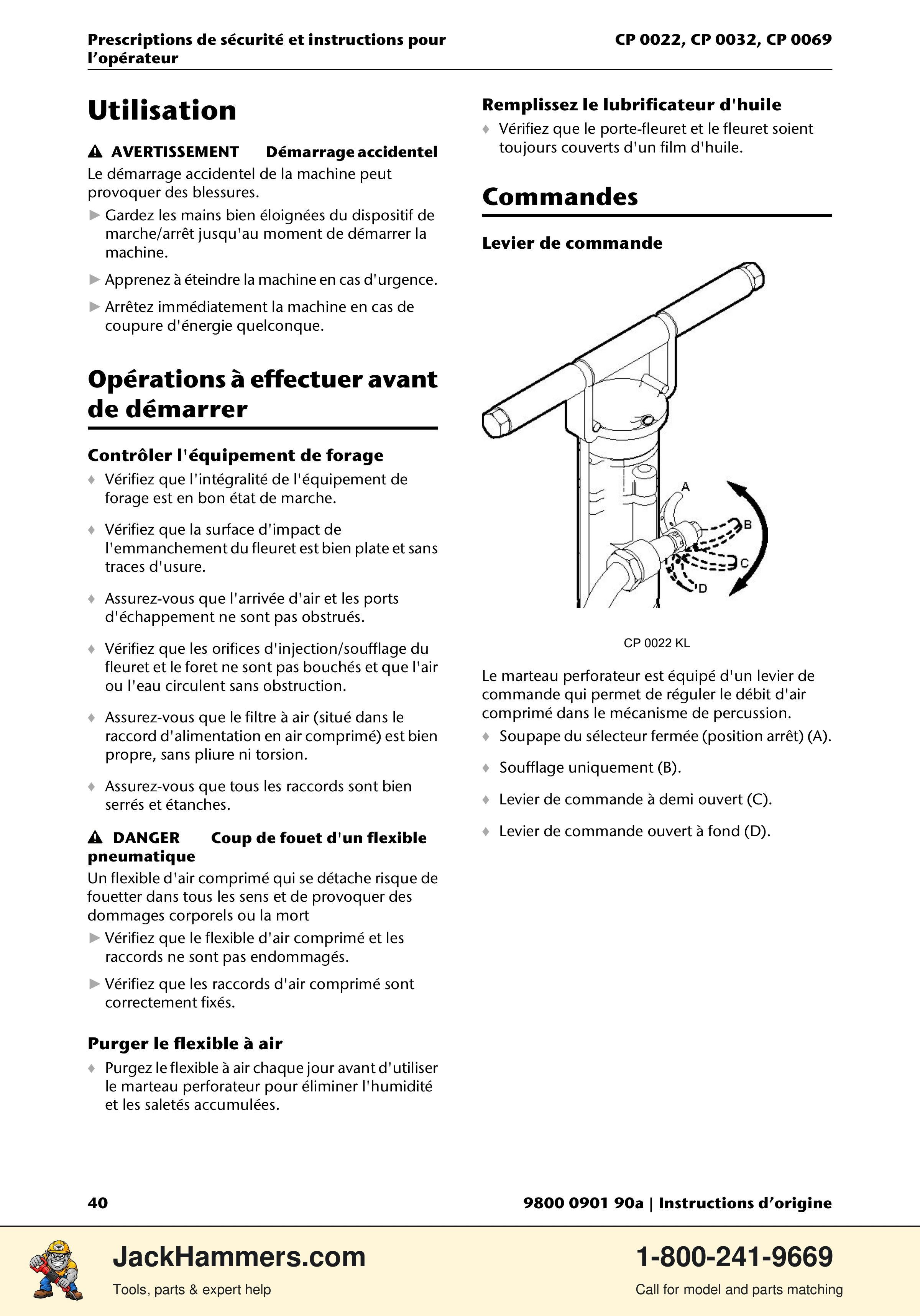 Chicago Pneumatic 0022 Series / 0032 Series / 0069 Series PDF page 40 of 148