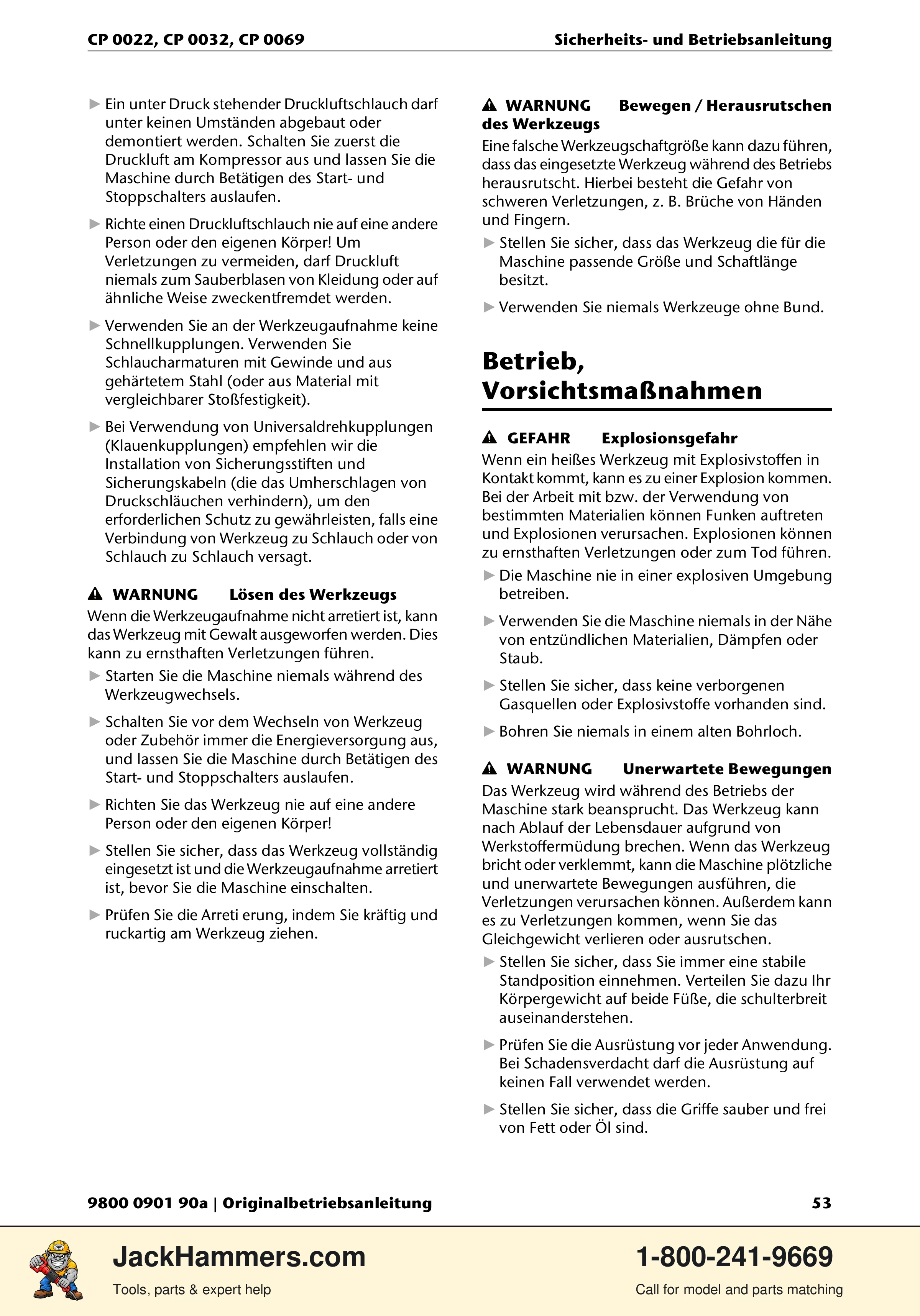 Chicago Pneumatic 0022 Series / 0032 Series / 0069 Series PDF page 53 of 148