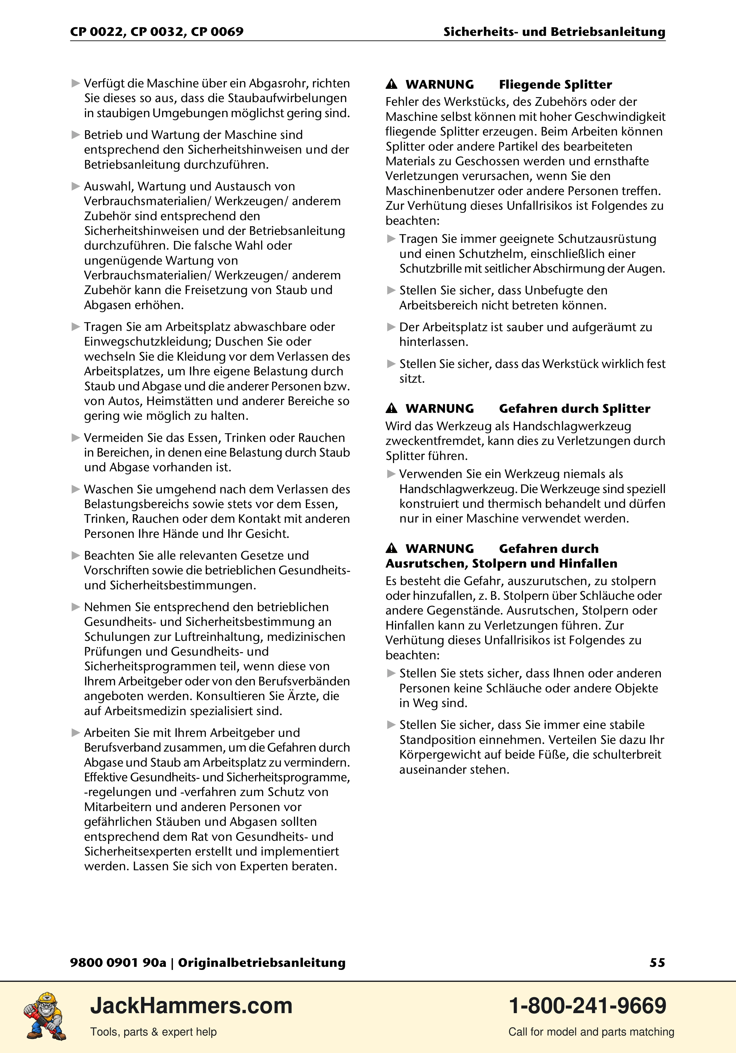 Chicago Pneumatic 0022 Series / 0032 Series / 0069 Series PDF page 55 of 148