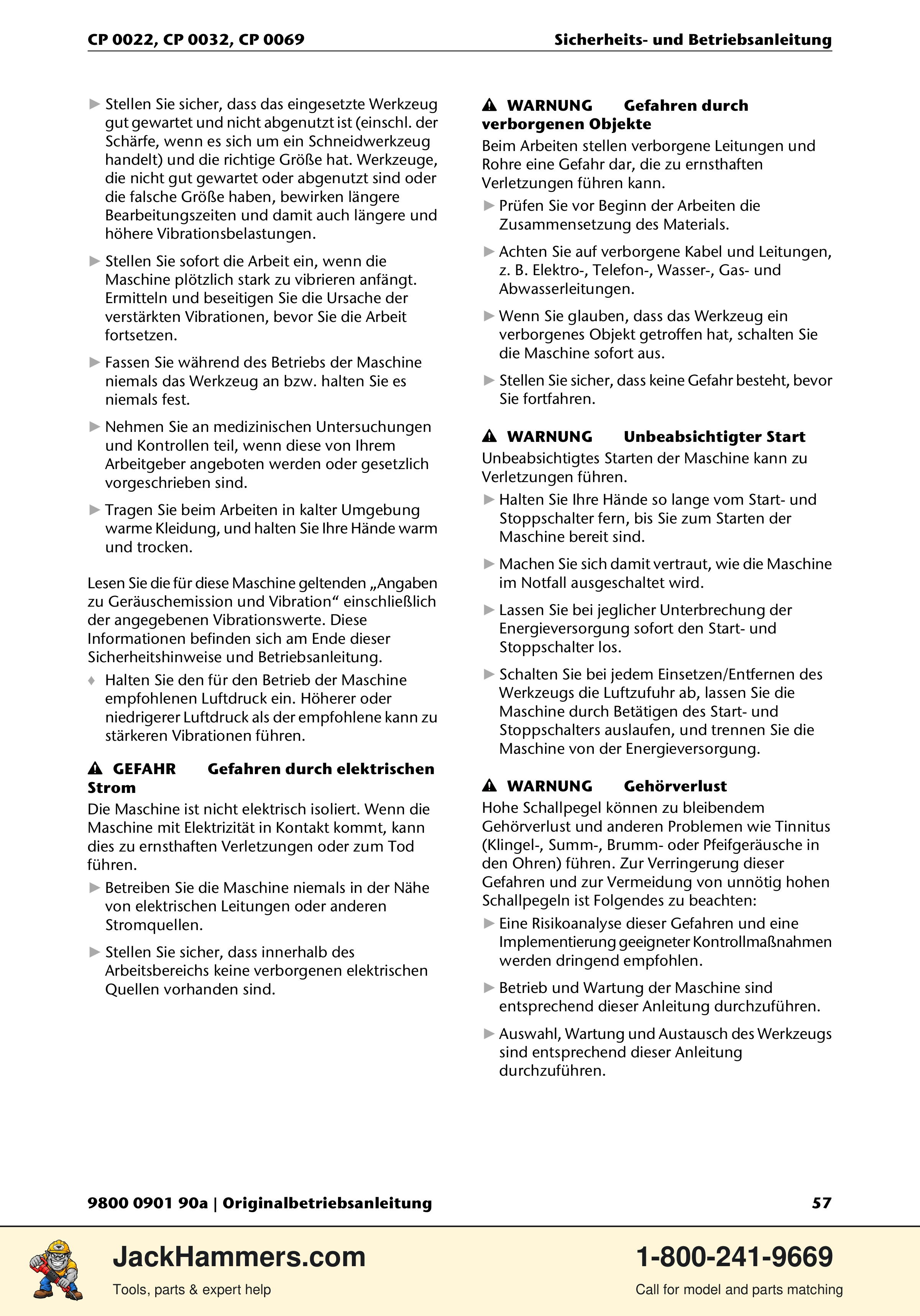 Chicago Pneumatic 0022 Series / 0032 Series / 0069 Series PDF page 57 of 148