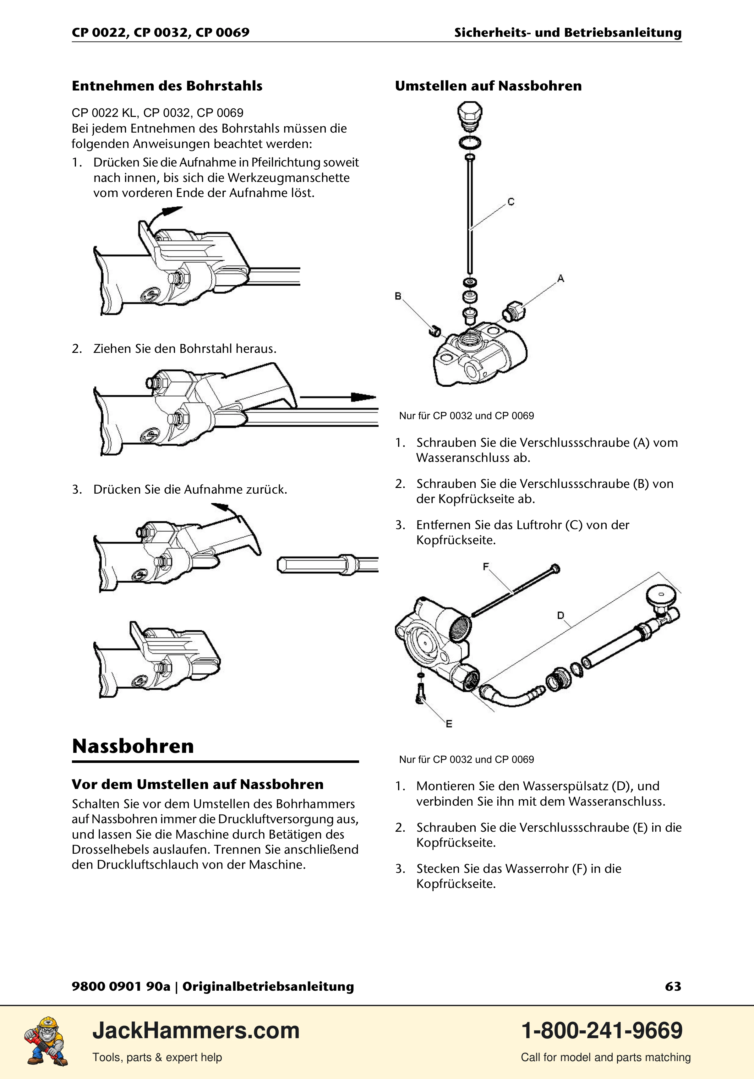 Chicago Pneumatic 0022 Series / 0032 Series / 0069 Series PDF page 63 of 148