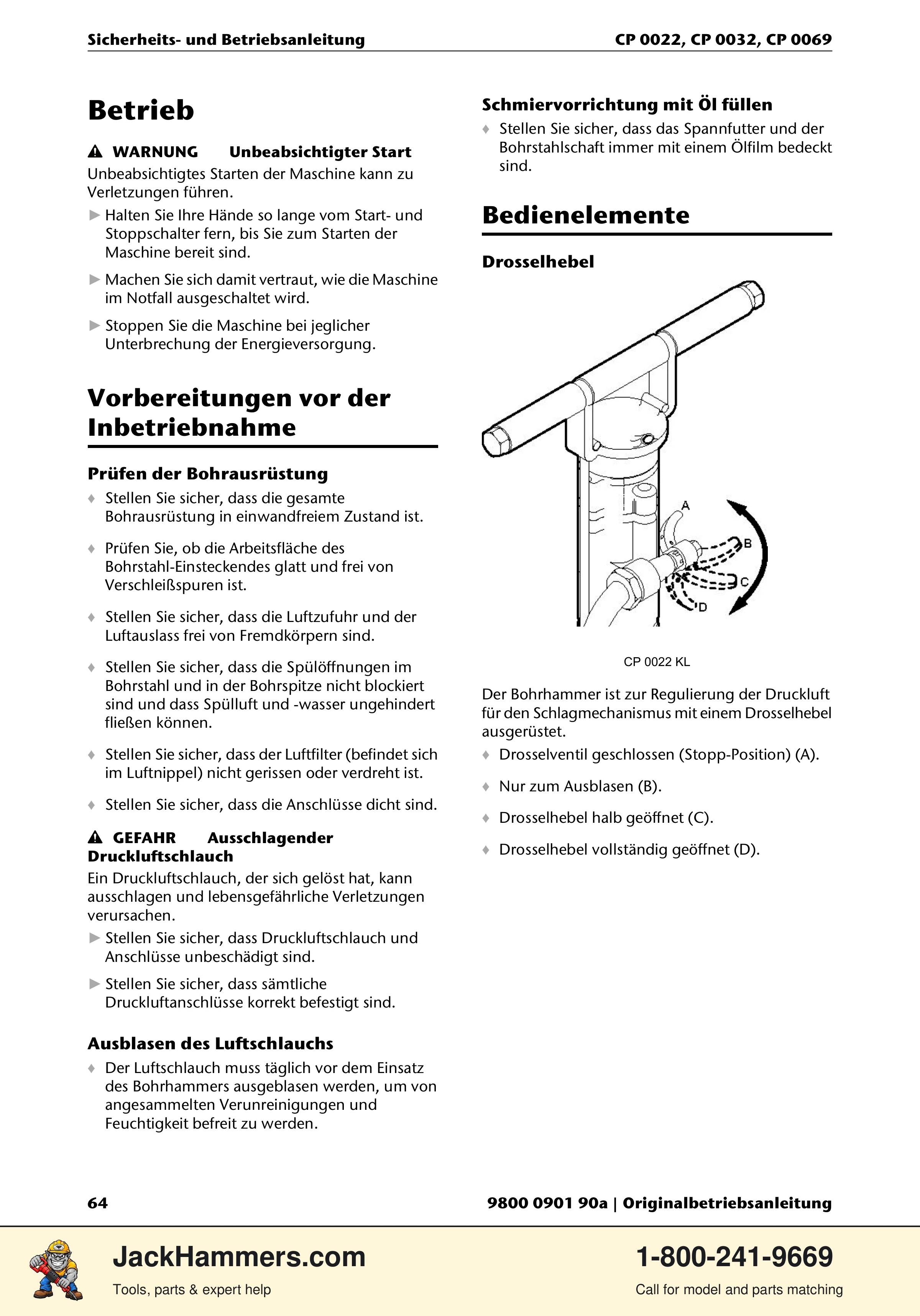 Chicago Pneumatic 0022 Series / 0032 Series / 0069 Series PDF page 64 of 148