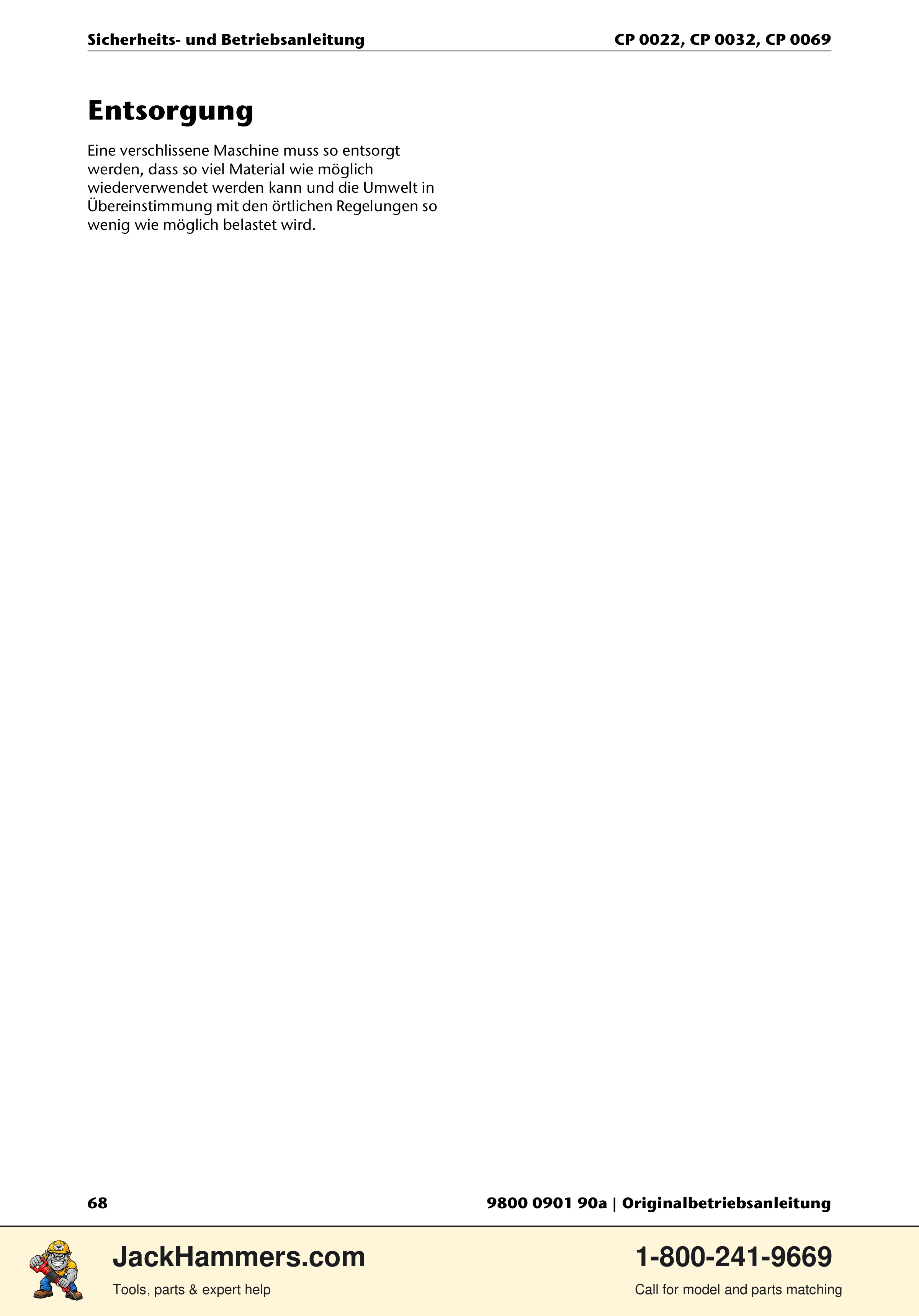 Chicago Pneumatic 0022 Series / 0032 Series / 0069 Series PDF page 68 of 148