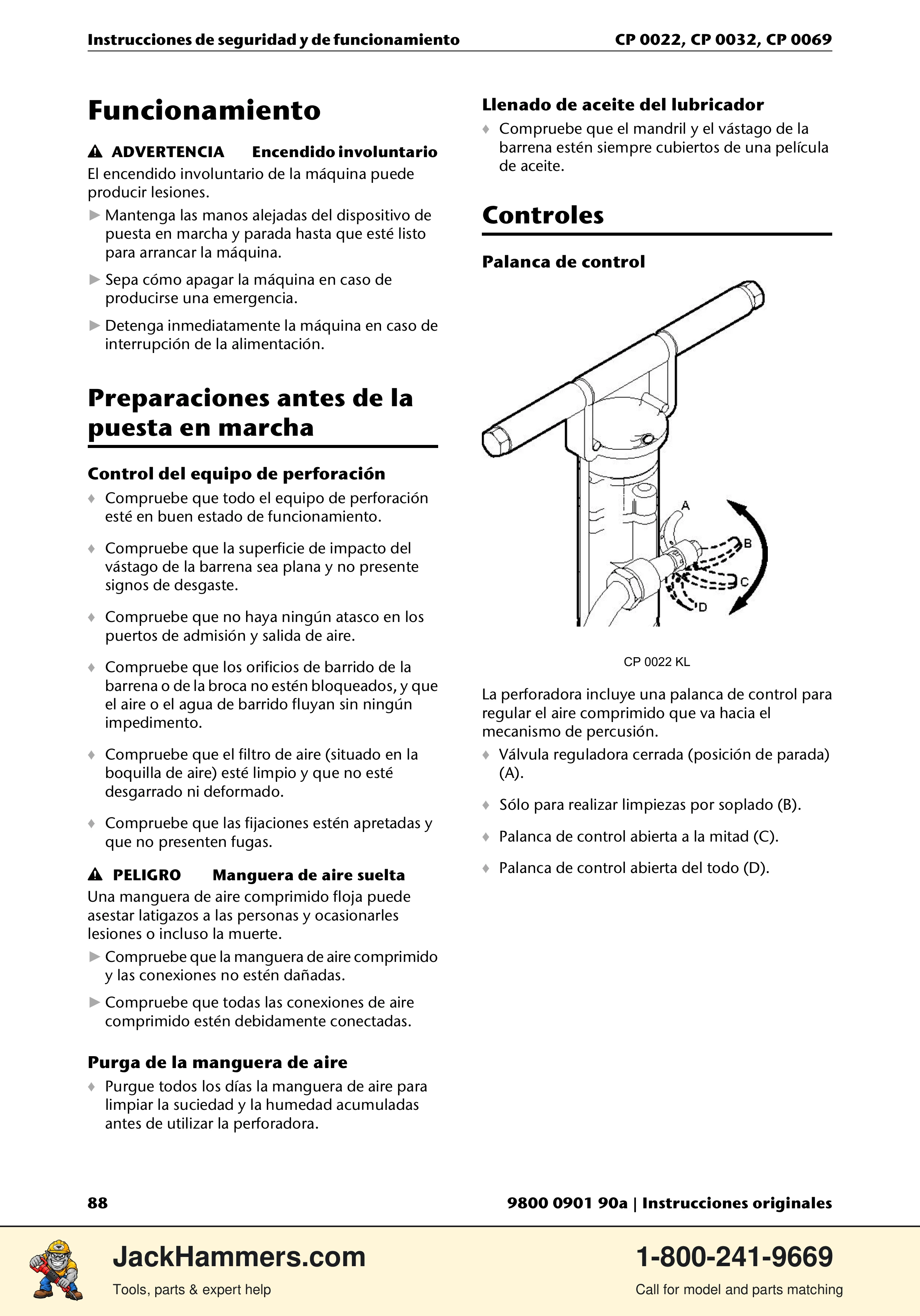 Chicago Pneumatic 0022 Series / 0032 Series / 0069 Series PDF page 88 of 148