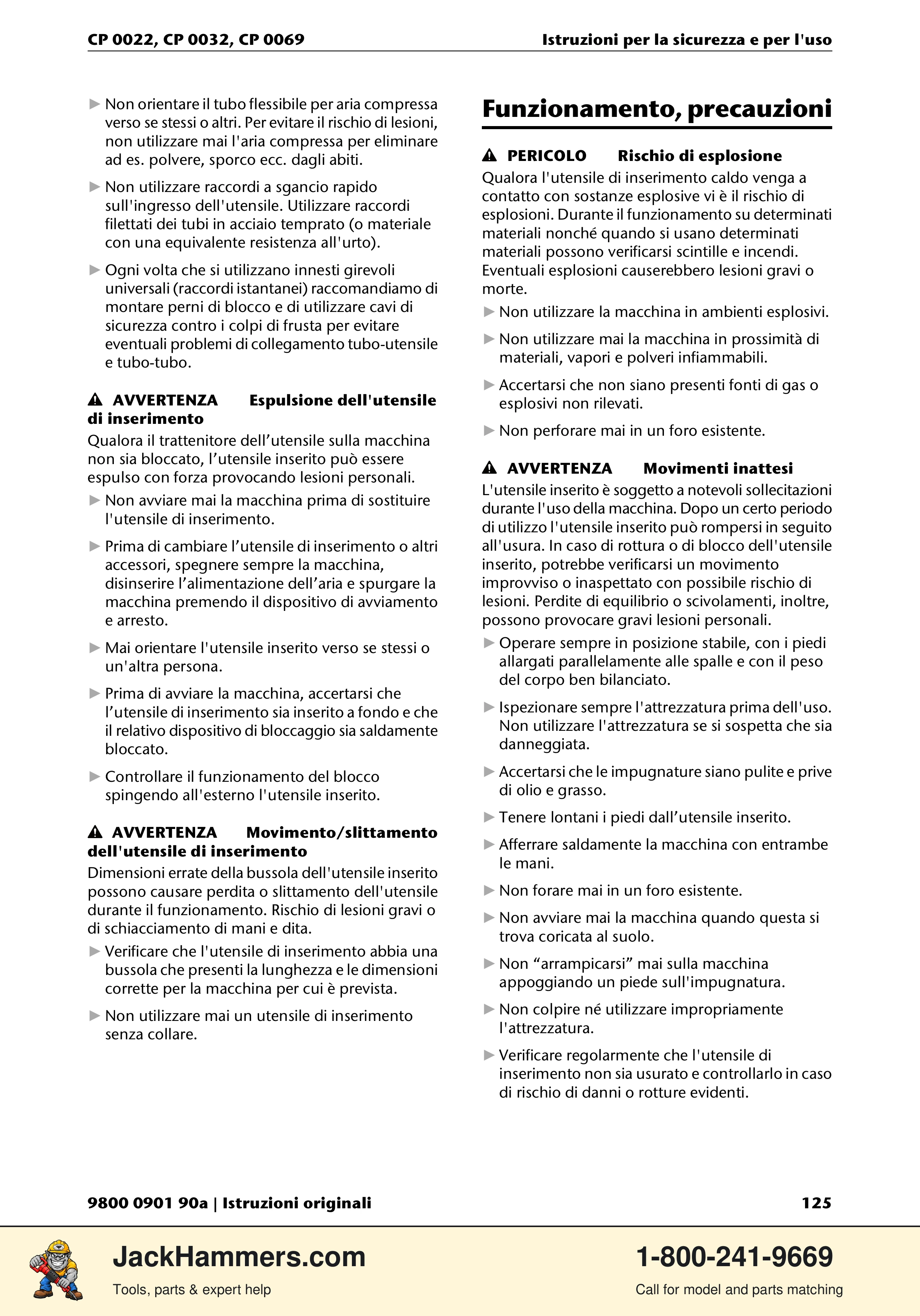 Chicago Pneumatic 0022 Series / 0032 Series / 0069 Series PDF page 125 of 148