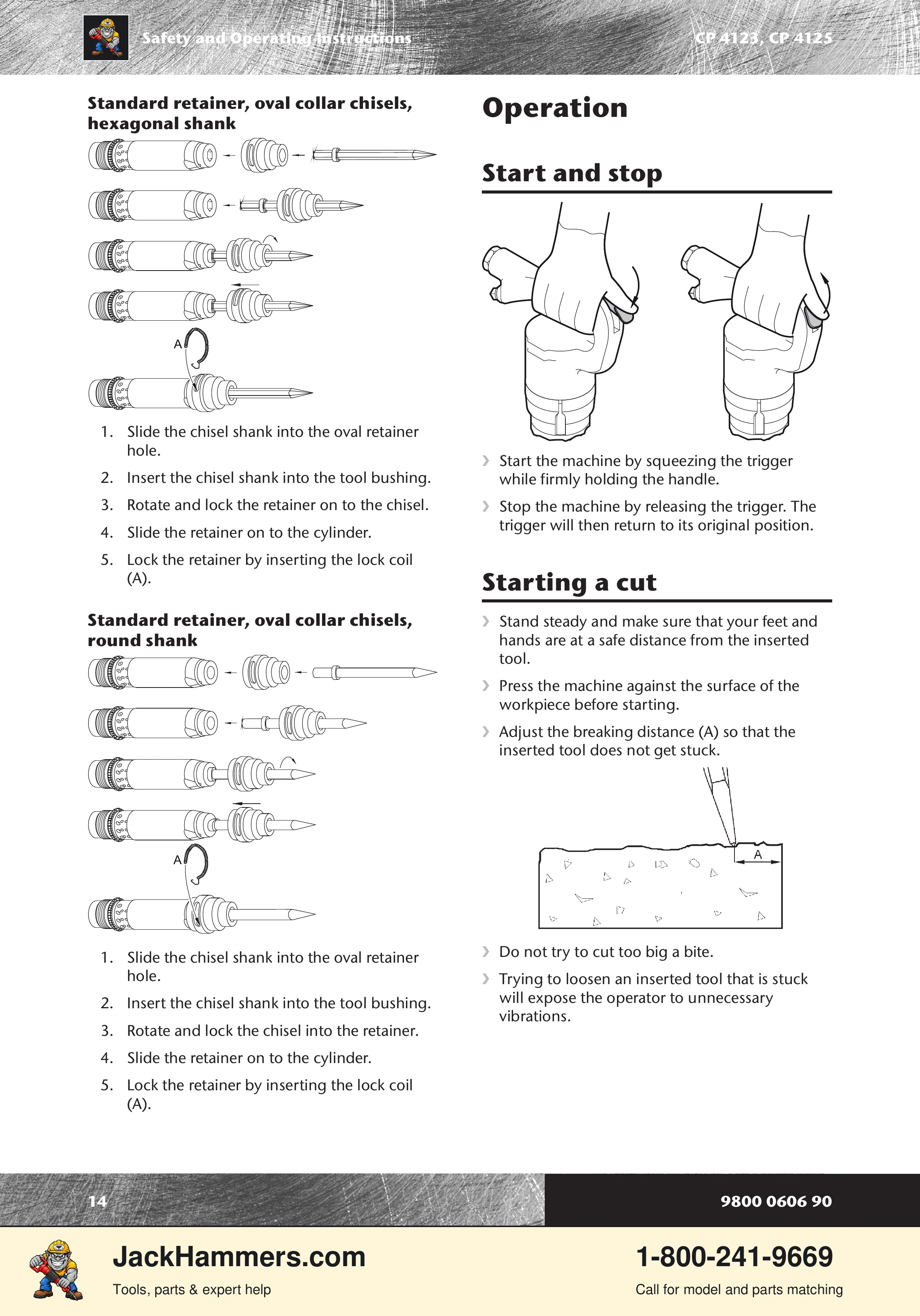 Chicago Pneumatic CP 4123 / 4125 PDF page 14 of 196