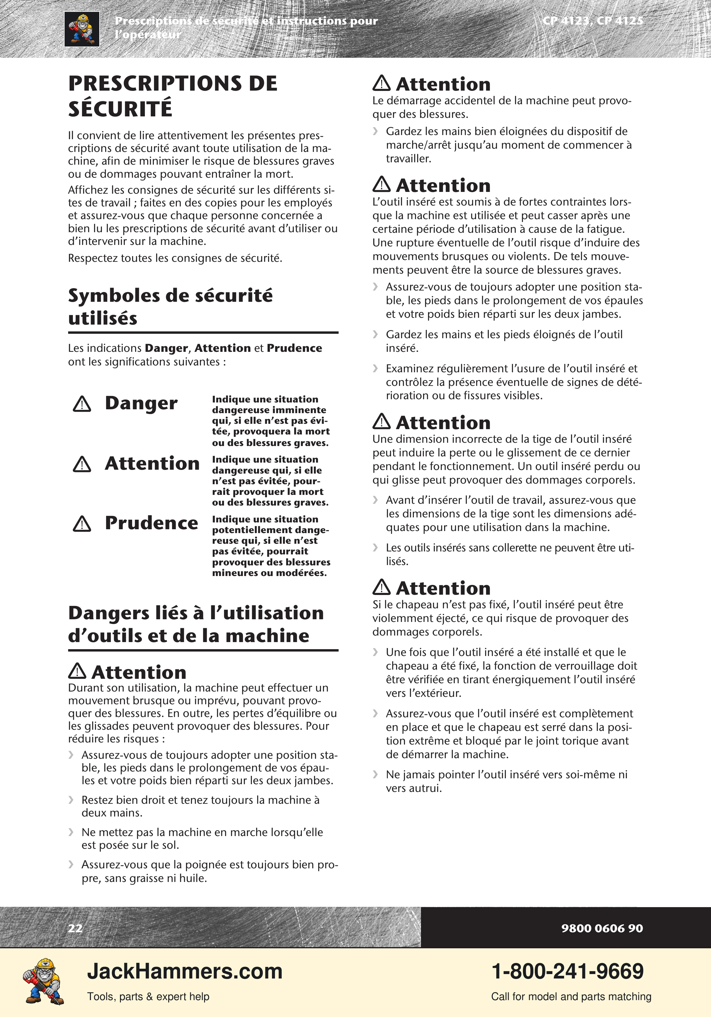 Chicago Pneumatic CP 4123 / 4125 PDF page 22 of 196