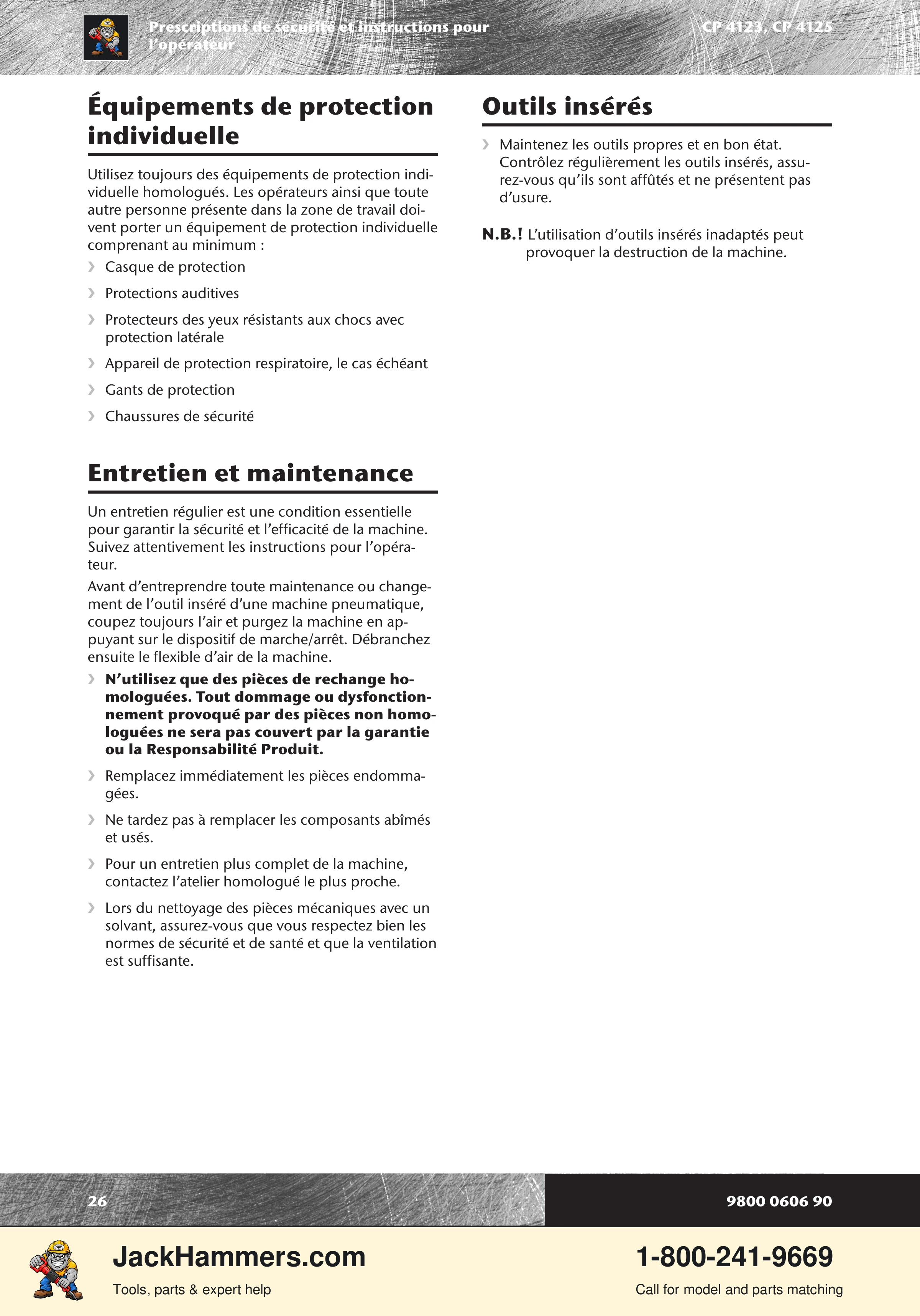 Chicago Pneumatic CP 4123 / 4125 PDF page 26 of 196