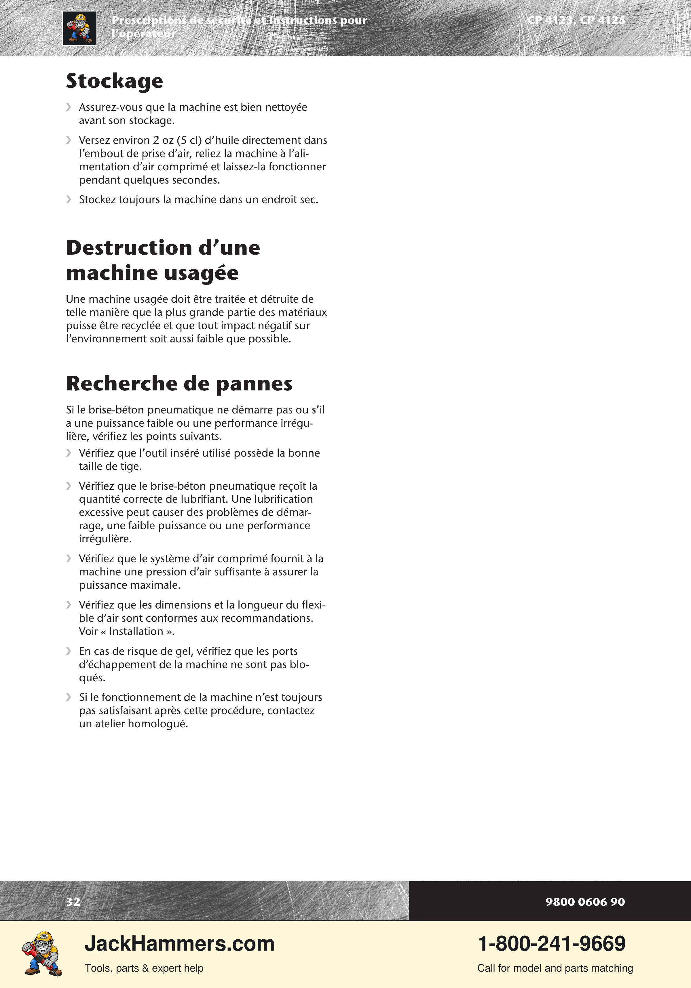 Chicago Pneumatic CP 4123 / 4125 PDF page 32 of 196