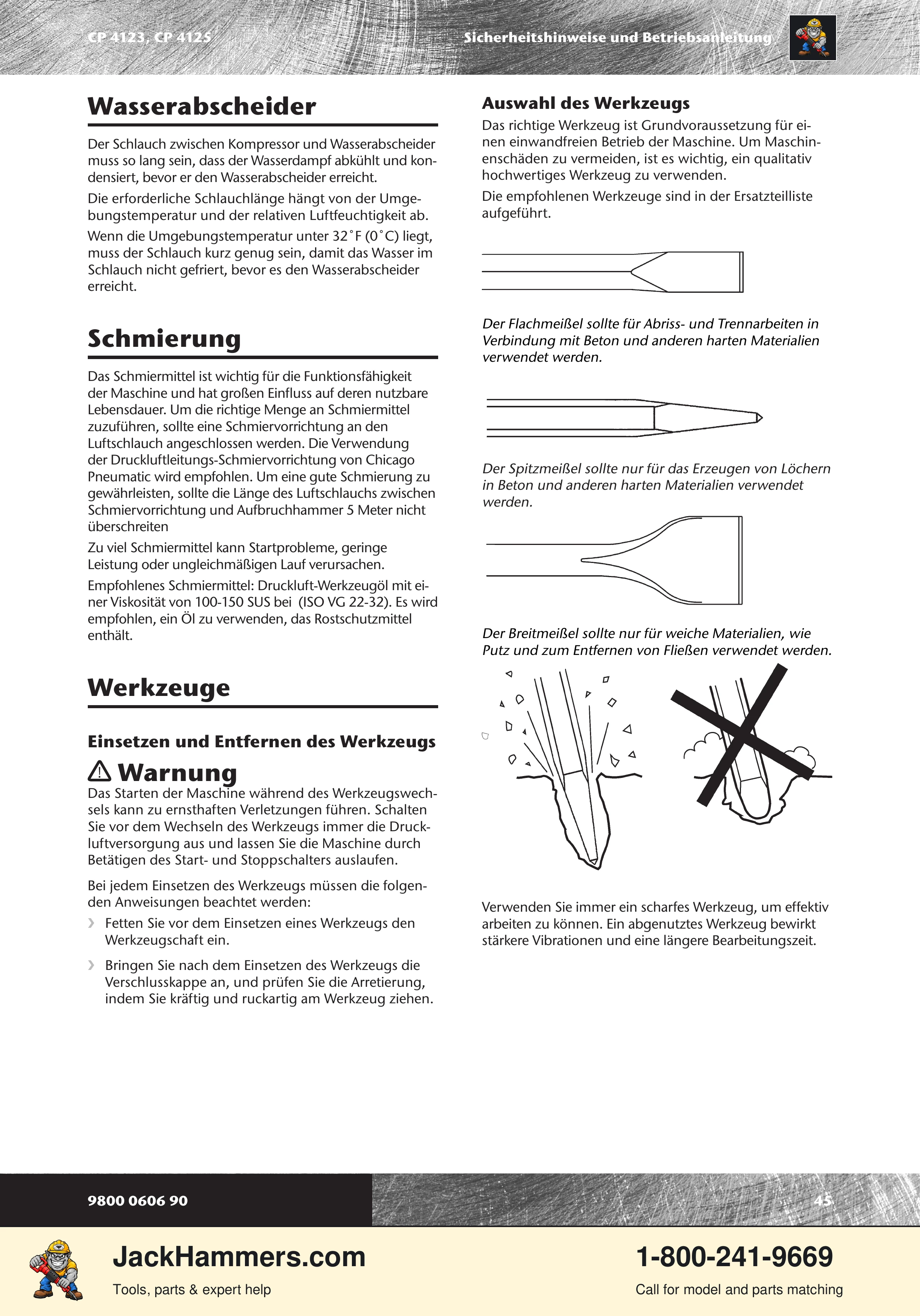 Chicago Pneumatic CP 4123 / 4125 PDF page 45 of 196