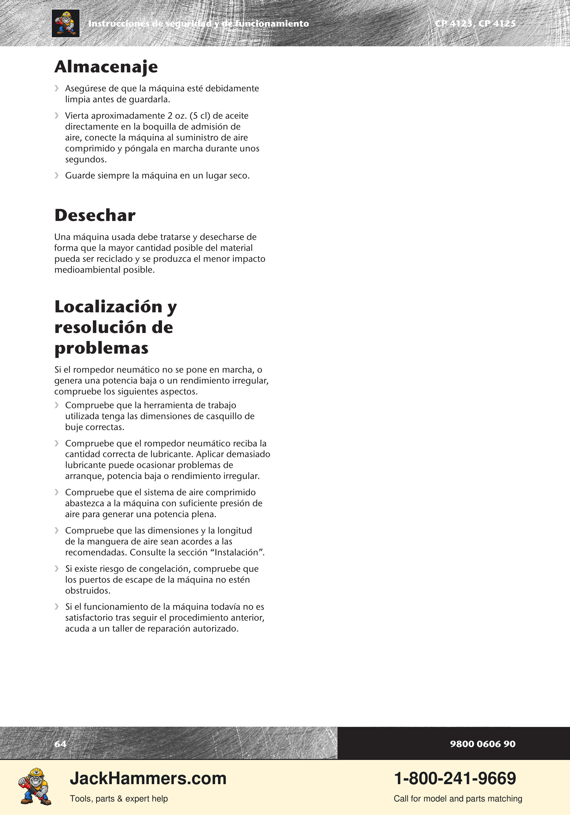 Chicago Pneumatic CP 4123 / 4125 PDF page 64 of 196