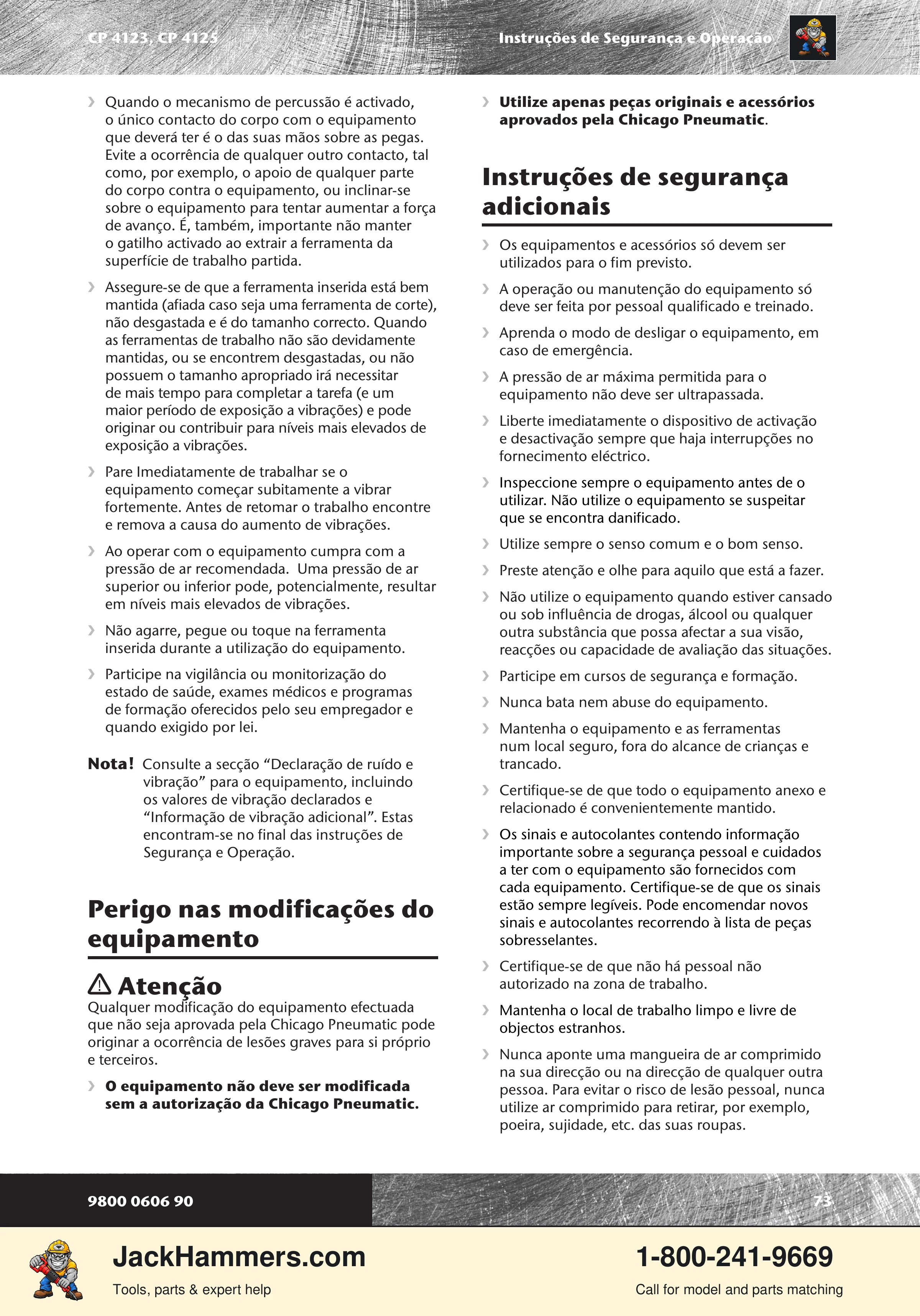 Chicago Pneumatic CP 4123 / 4125 PDF page 73 of 196