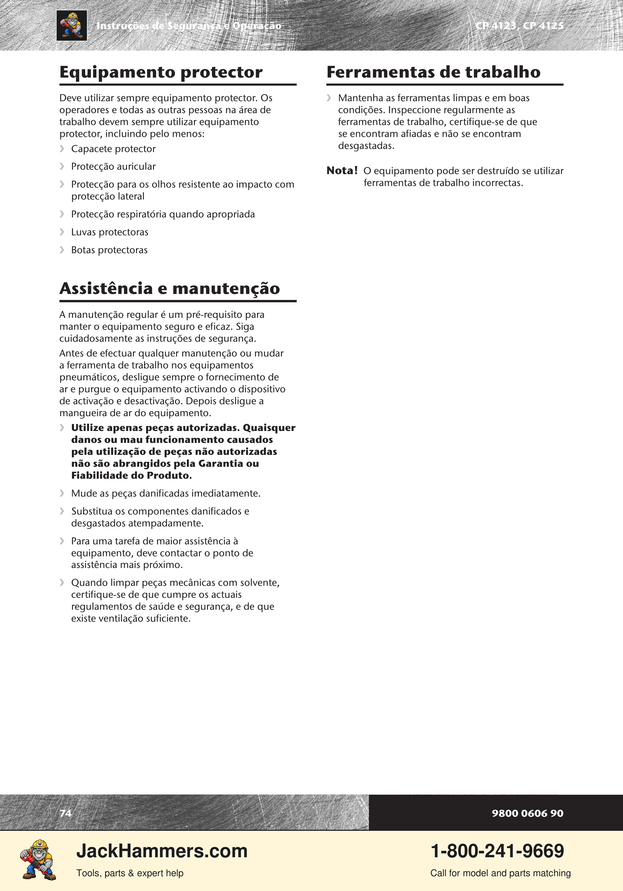 Chicago Pneumatic CP 4123 / 4125 PDF page 74 of 196