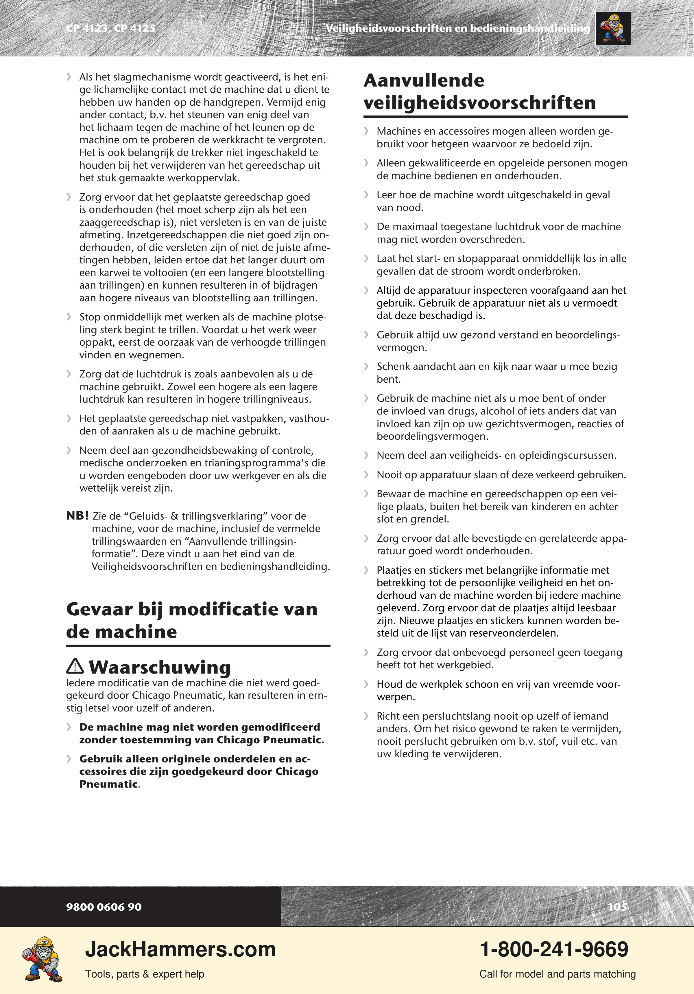 Chicago Pneumatic CP 4123 / 4125 PDF page 105 of 196