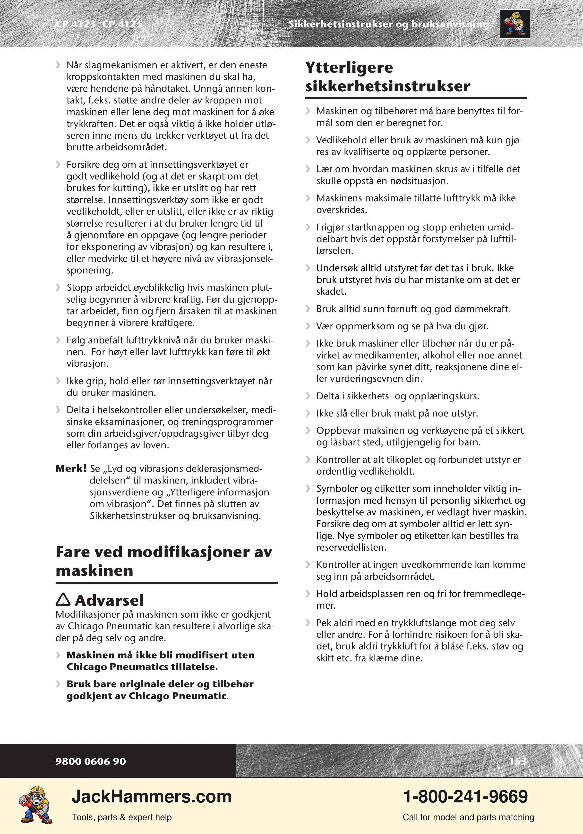 Chicago Pneumatic CP 4123 / 4125 PDF page 153 of 196
