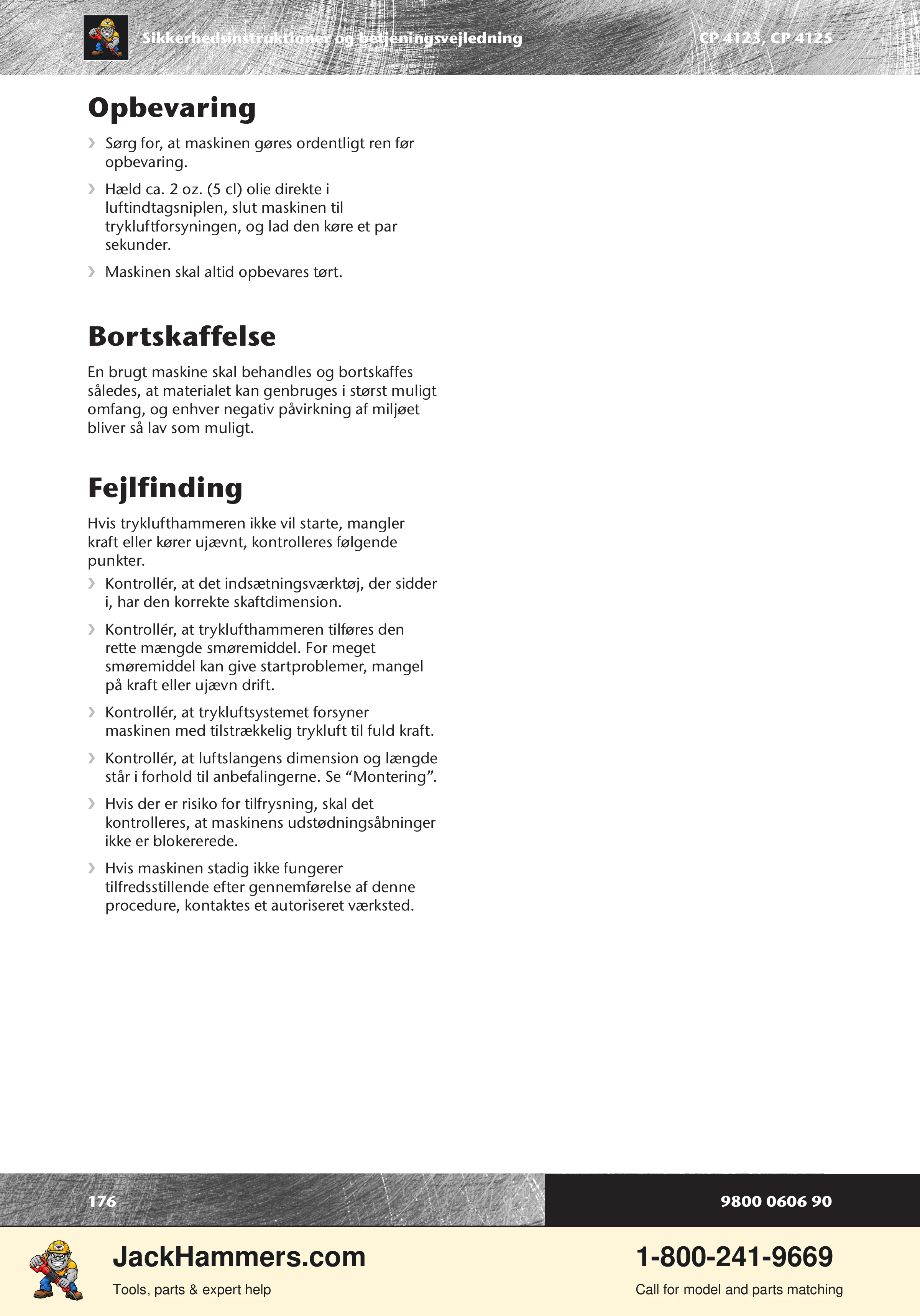 Chicago Pneumatic CP 4123 / 4125 PDF page 176 of 196