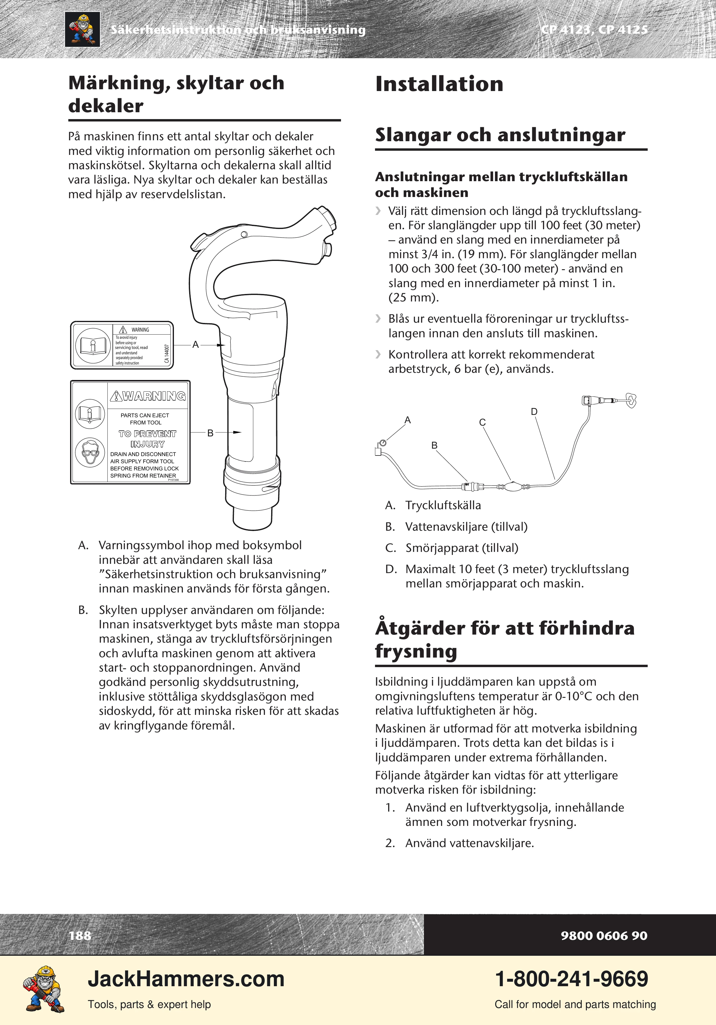 Chicago Pneumatic CP 4123 / 4125 PDF page 188 of 196