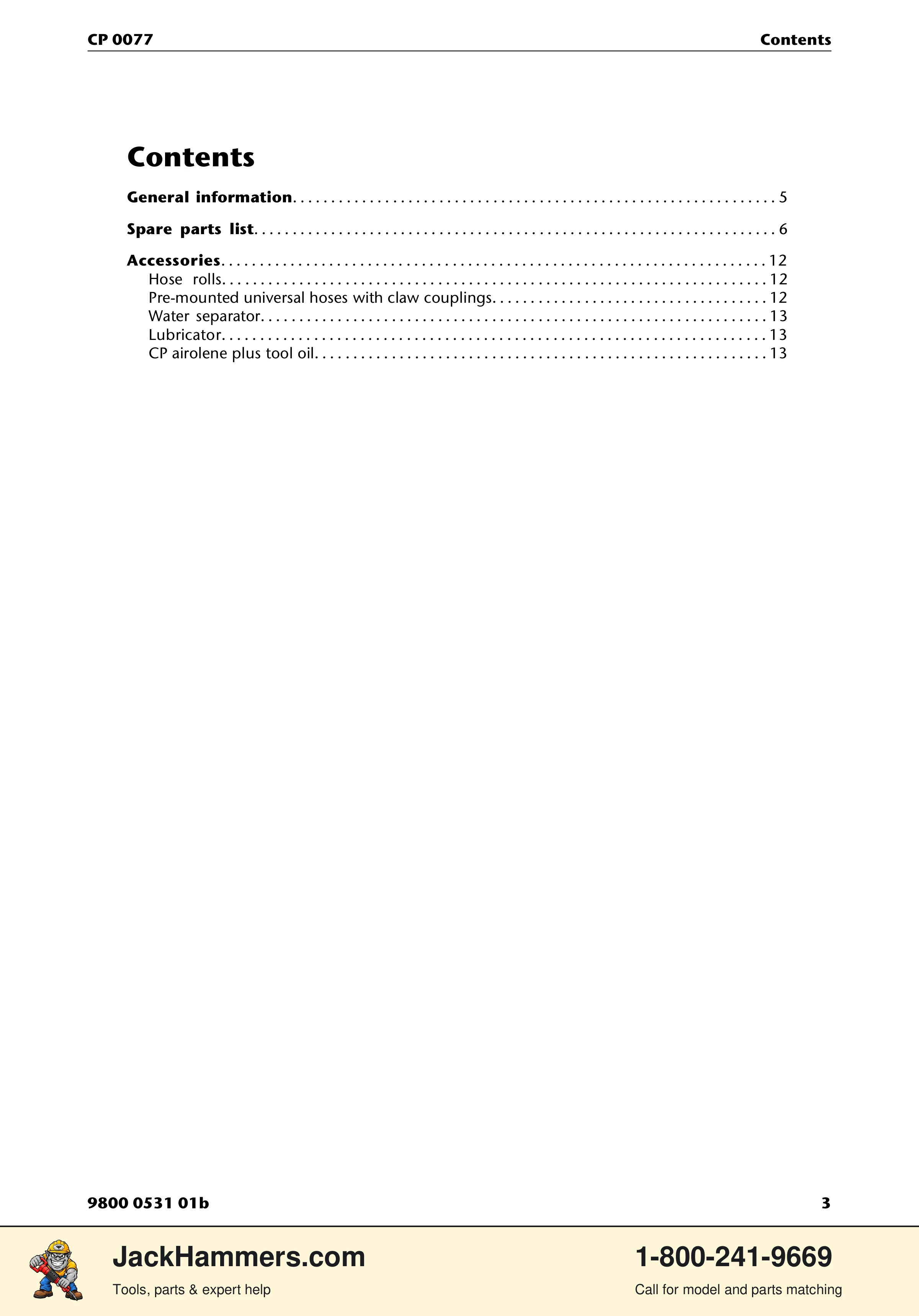 Chicago Pneumatic CP 0077 PDF page 3 of 16