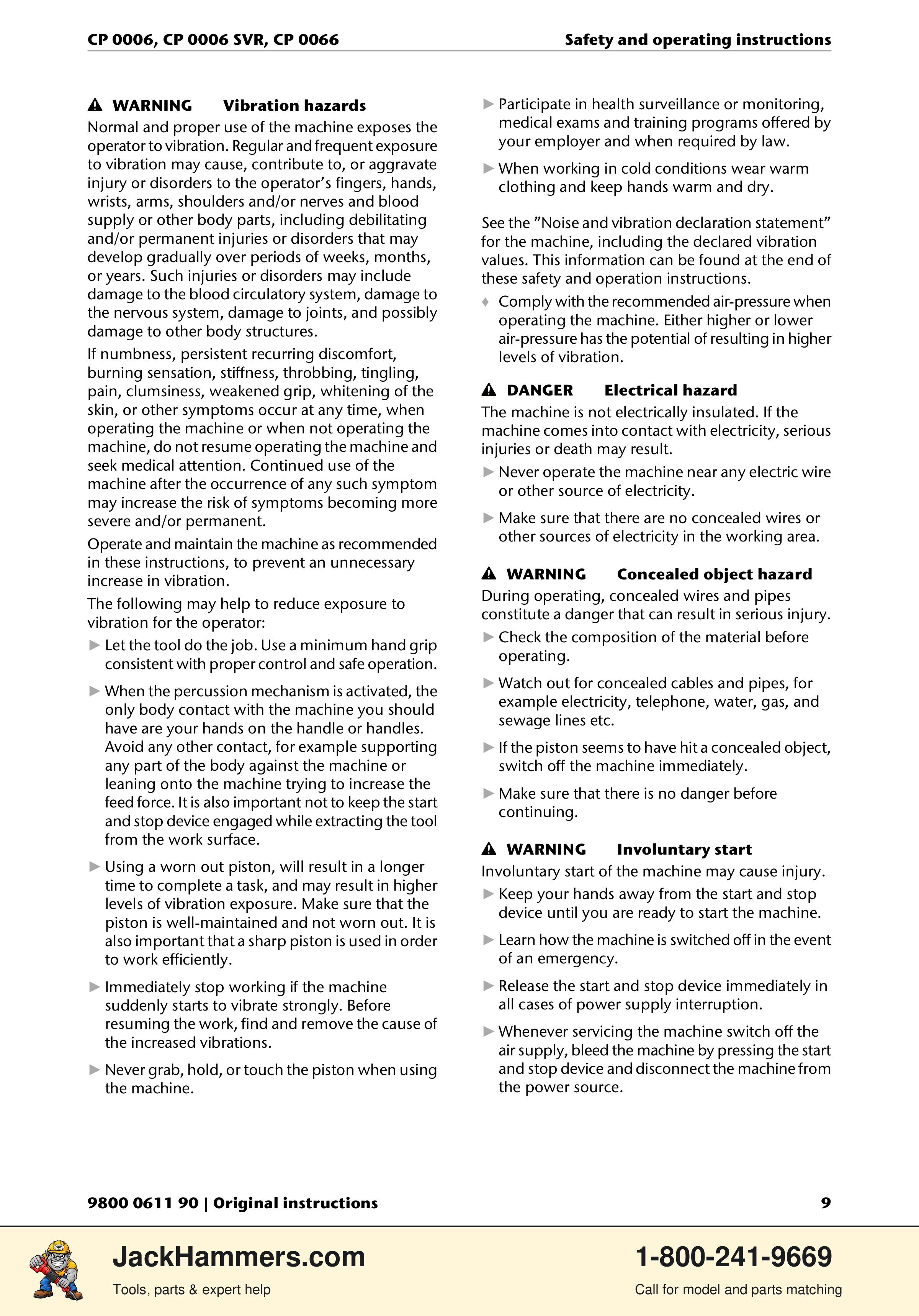 Chicago Pneumatic CP 0066 PDF page 9 of 196