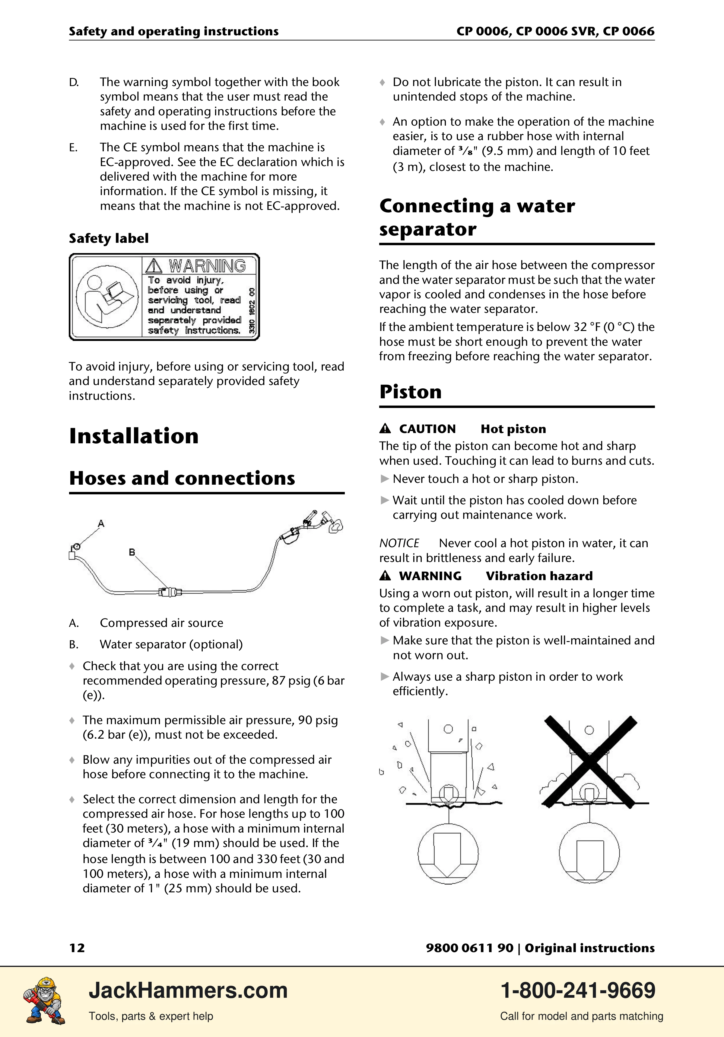 Chicago Pneumatic CP 0066 PDF page 12 of 196