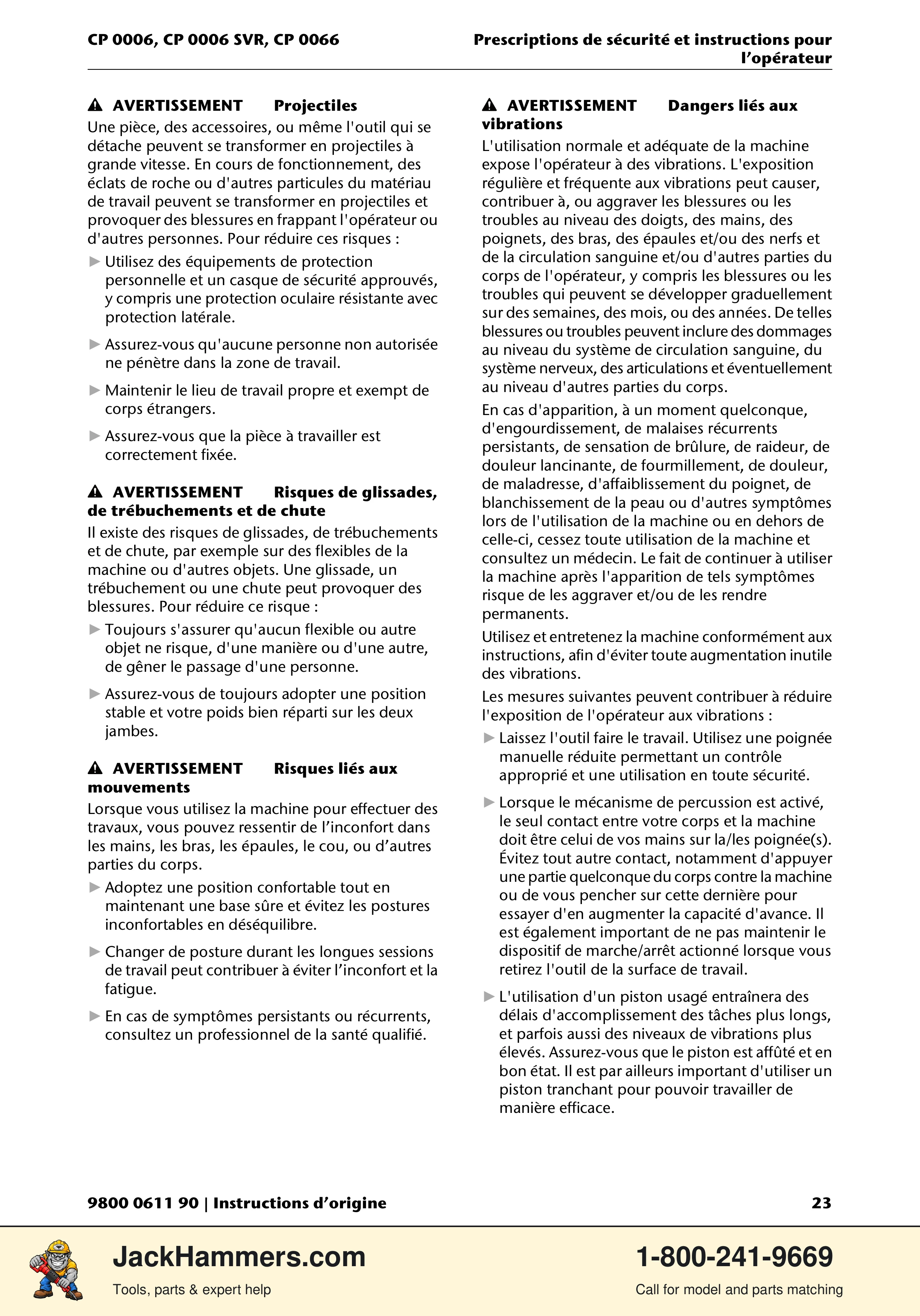 Chicago Pneumatic CP 0066 PDF page 23 of 196