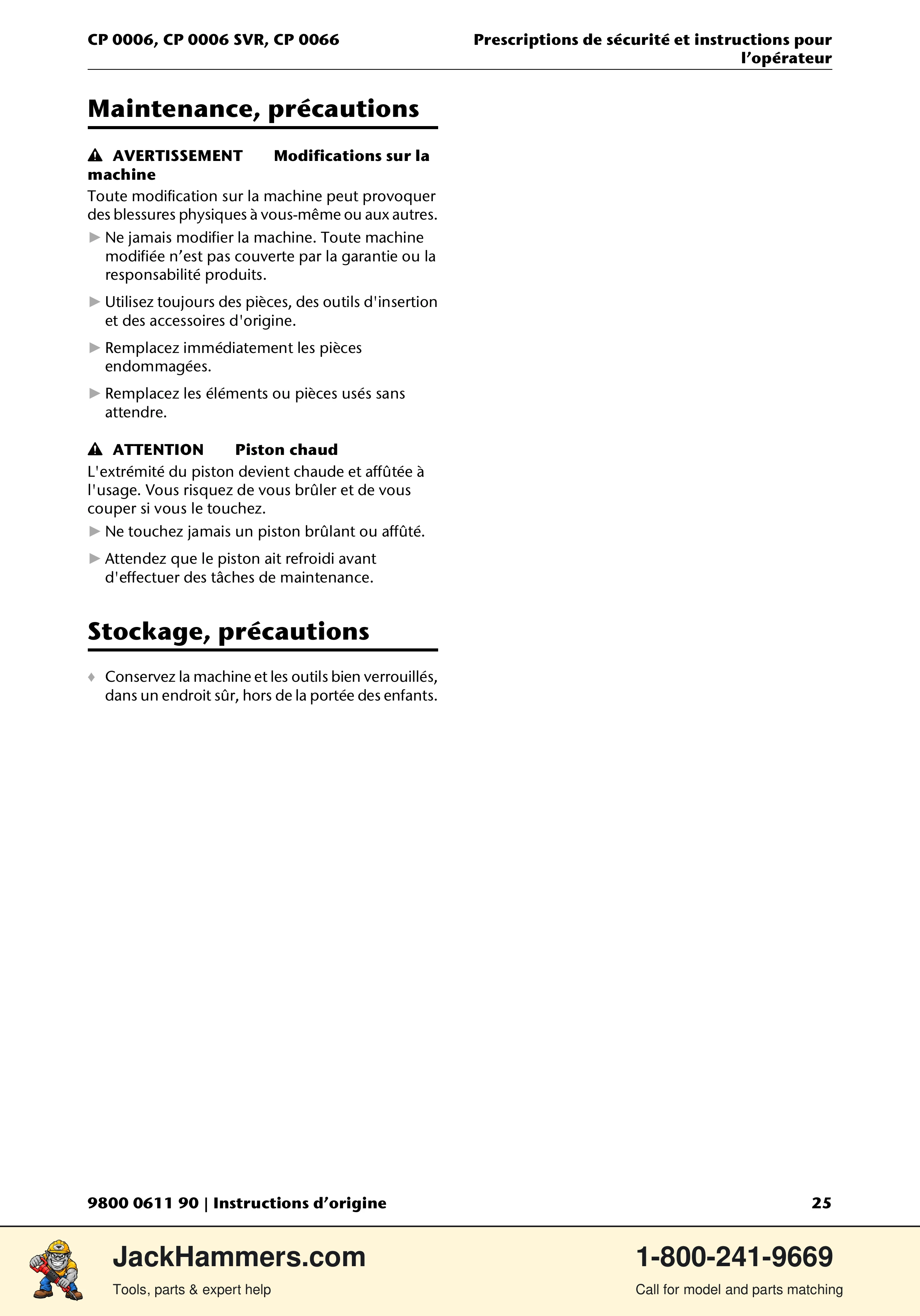 Chicago Pneumatic CP 0066 PDF page 25 of 196