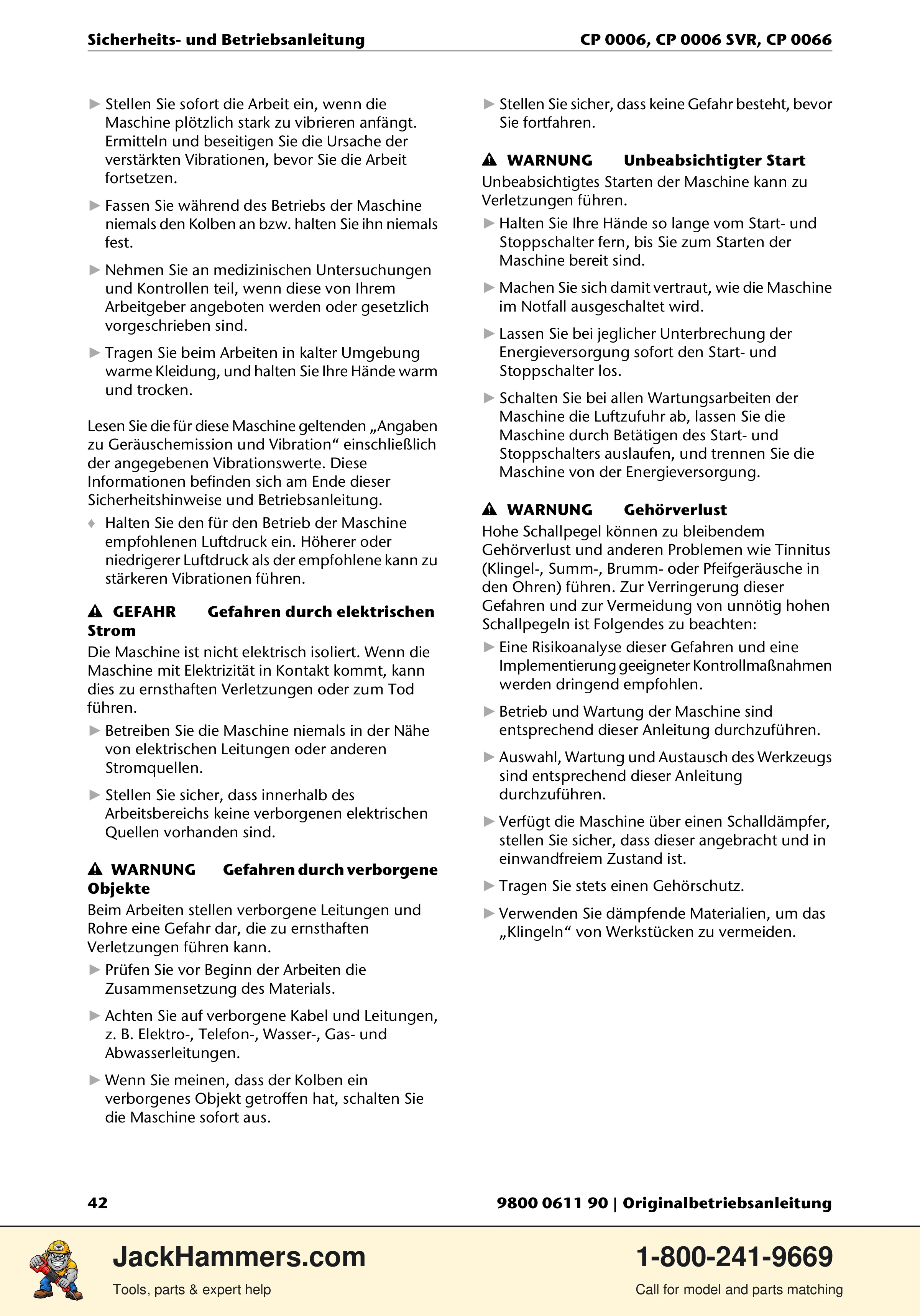 Chicago Pneumatic CP 0066 PDF page 42 of 196