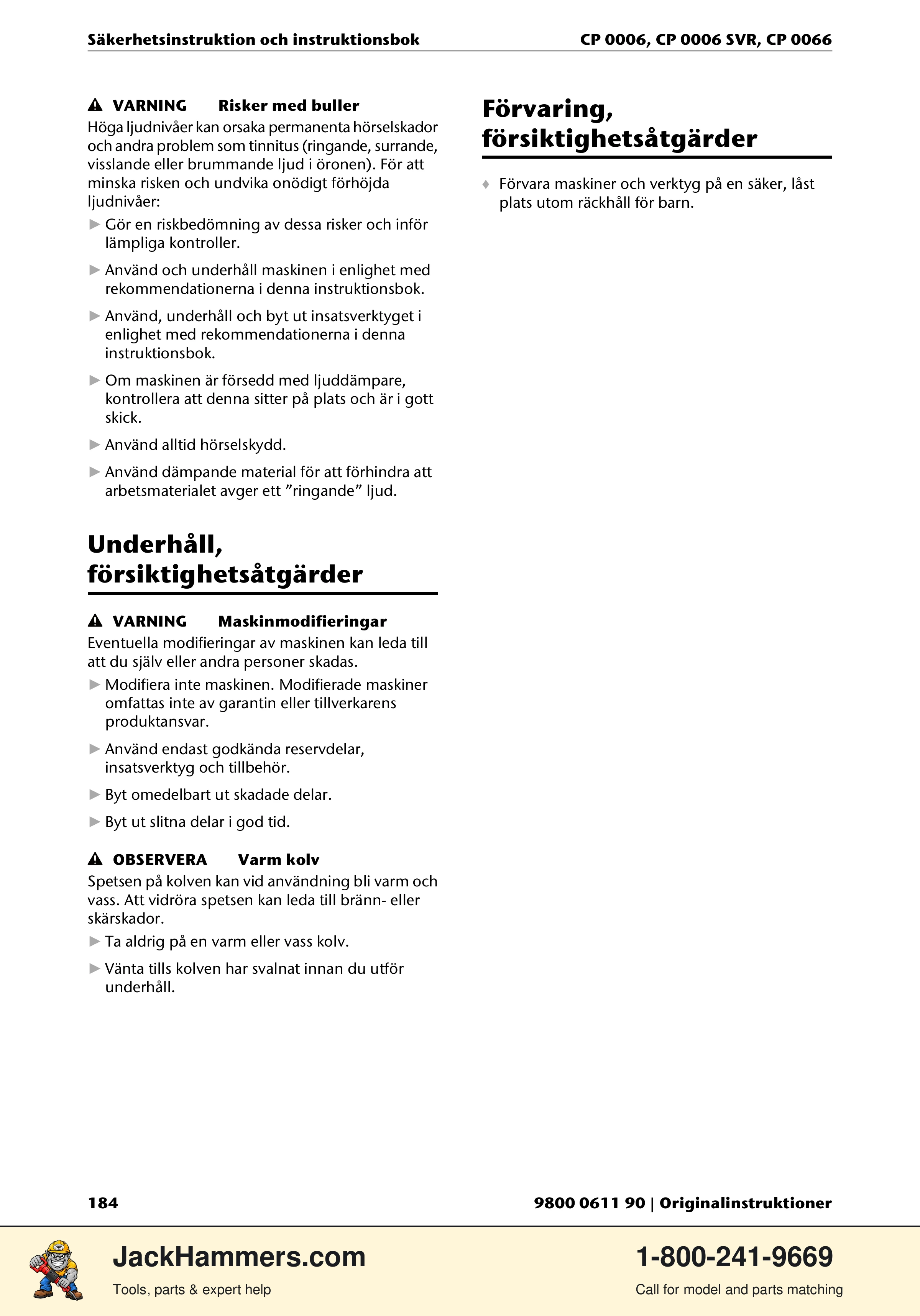 Chicago Pneumatic CP 0066 PDF page 184 of 196
