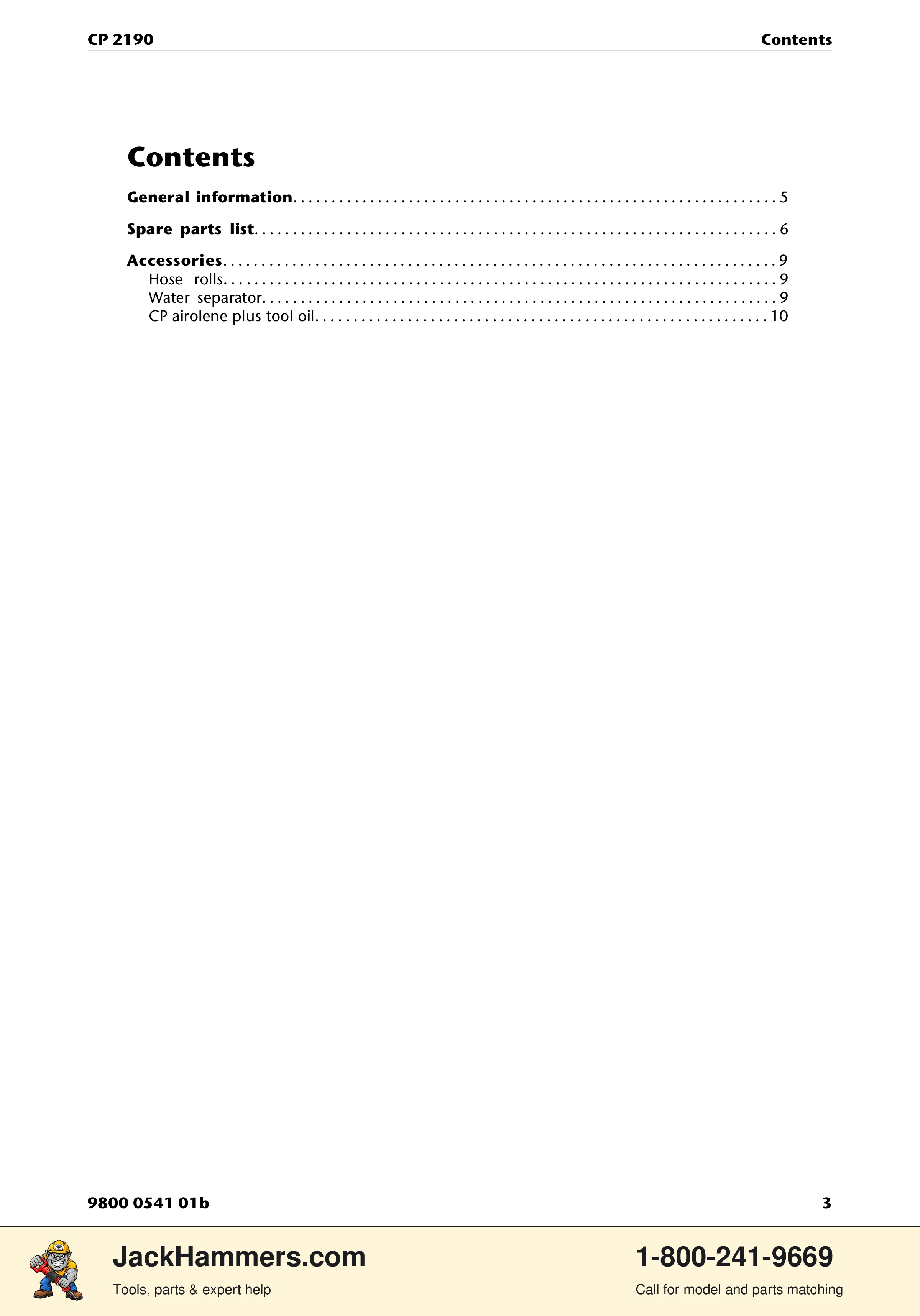 Chicago Pneumatic CP 2190 PDF page 3 of 12
