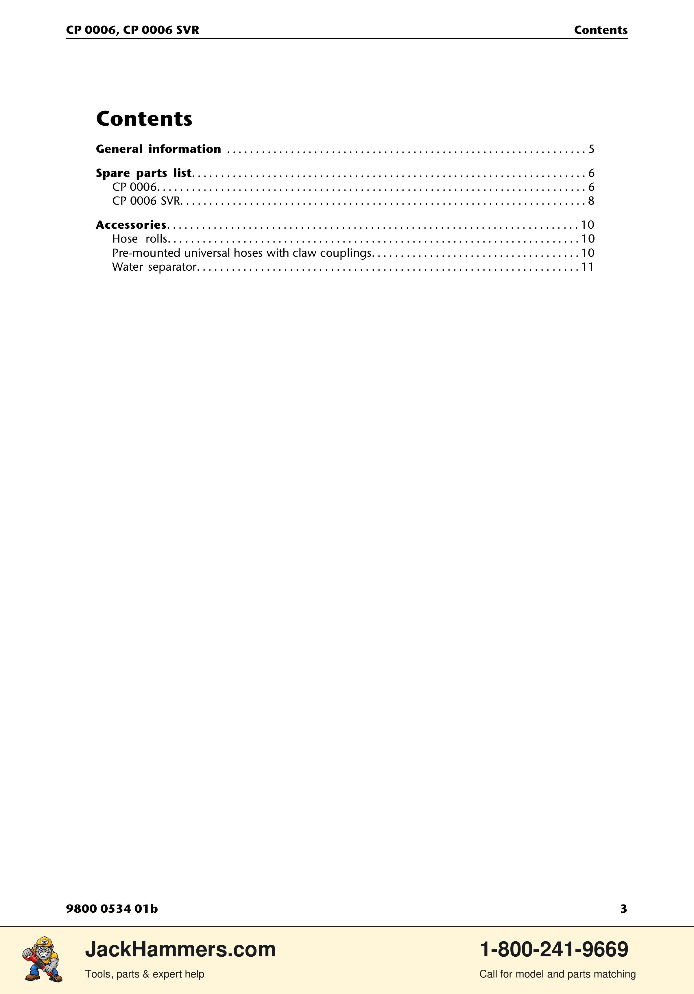 Chicago Pneumatic CP 0006 / CP 0006 SVR PDF page 3 of 16