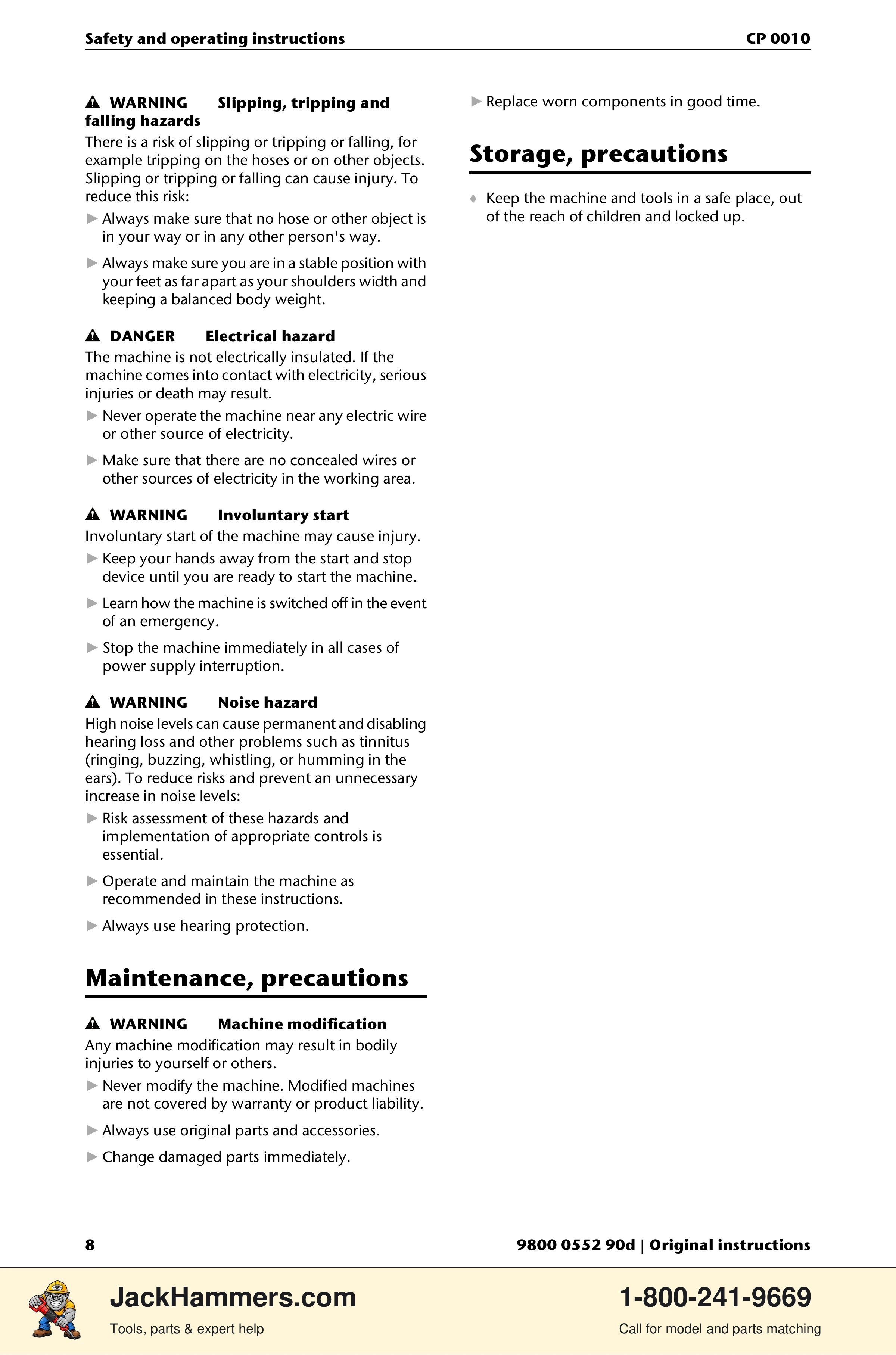 Chicago Pneumatic CP 0010 PDF page 8 of 112