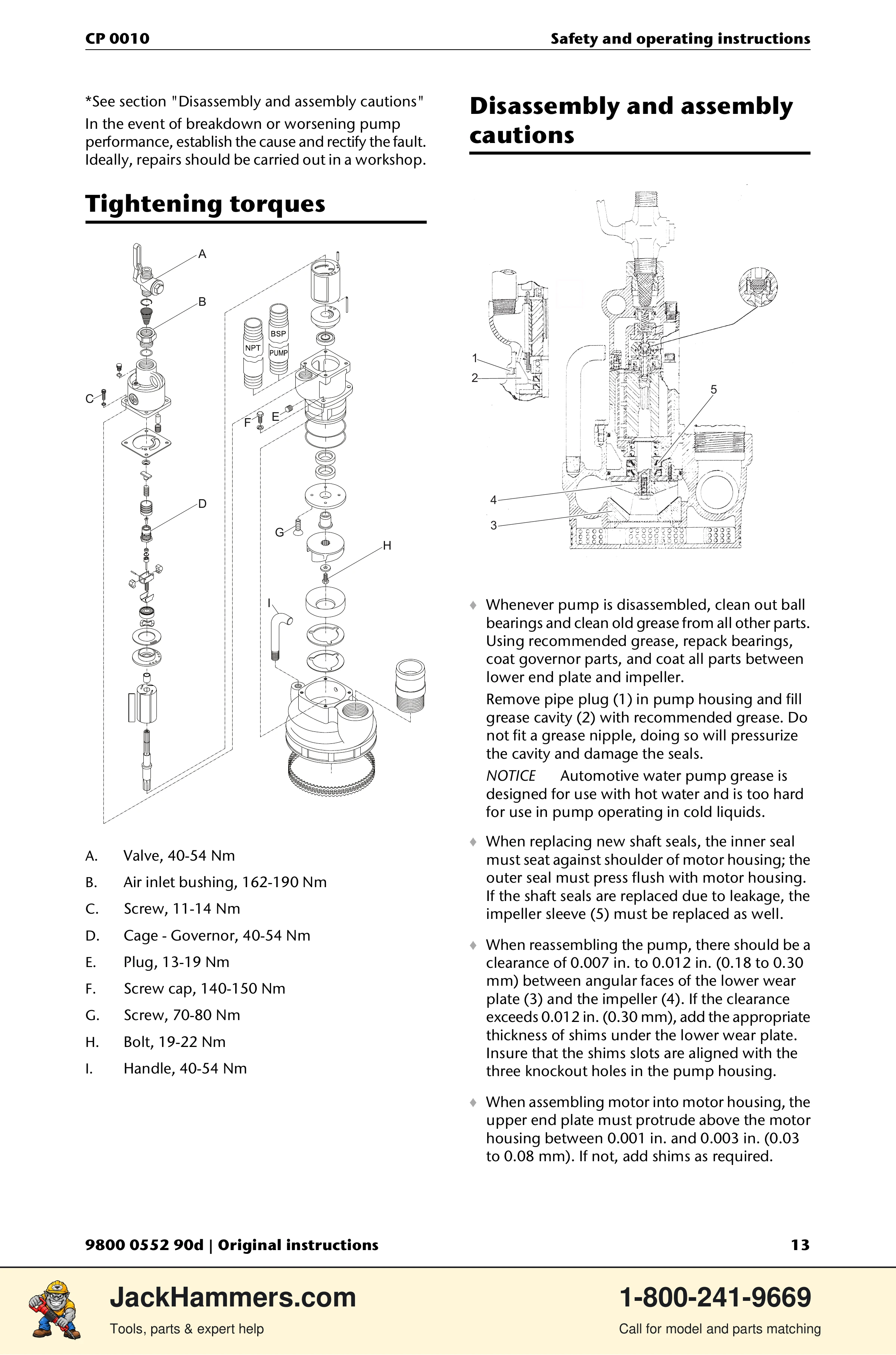 Chicago Pneumatic CP 0010 PDF page 13 of 112