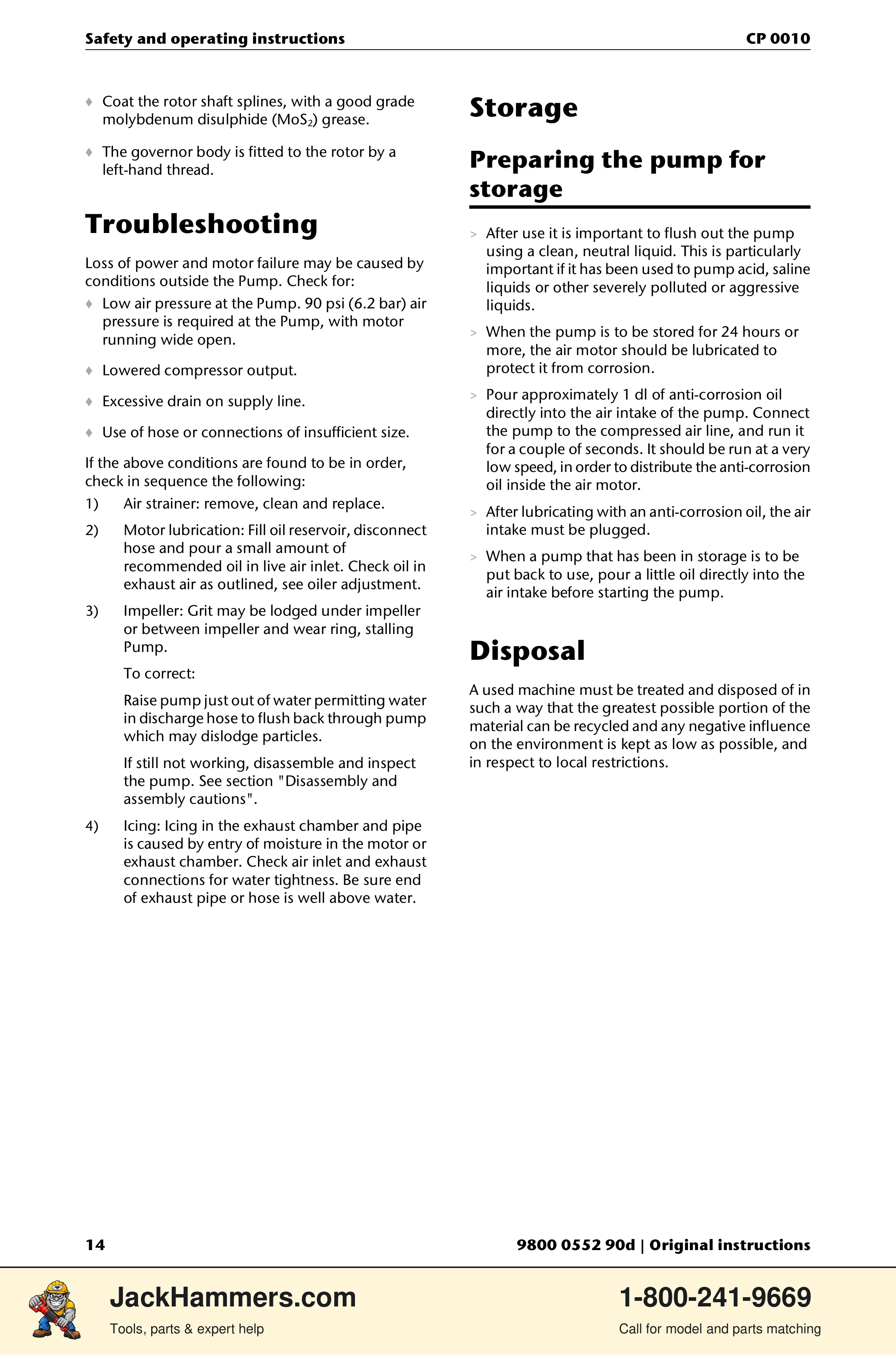 Chicago Pneumatic CP 0010 PDF page 14 of 112