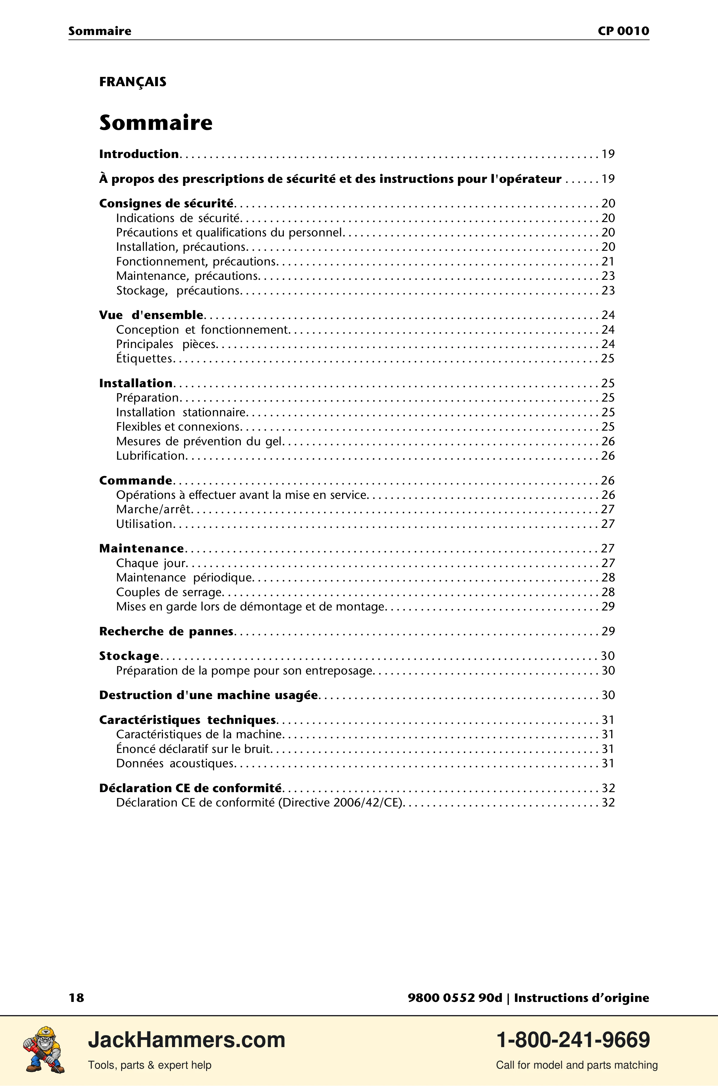 Chicago Pneumatic CP 0010 PDF page 18 of 112