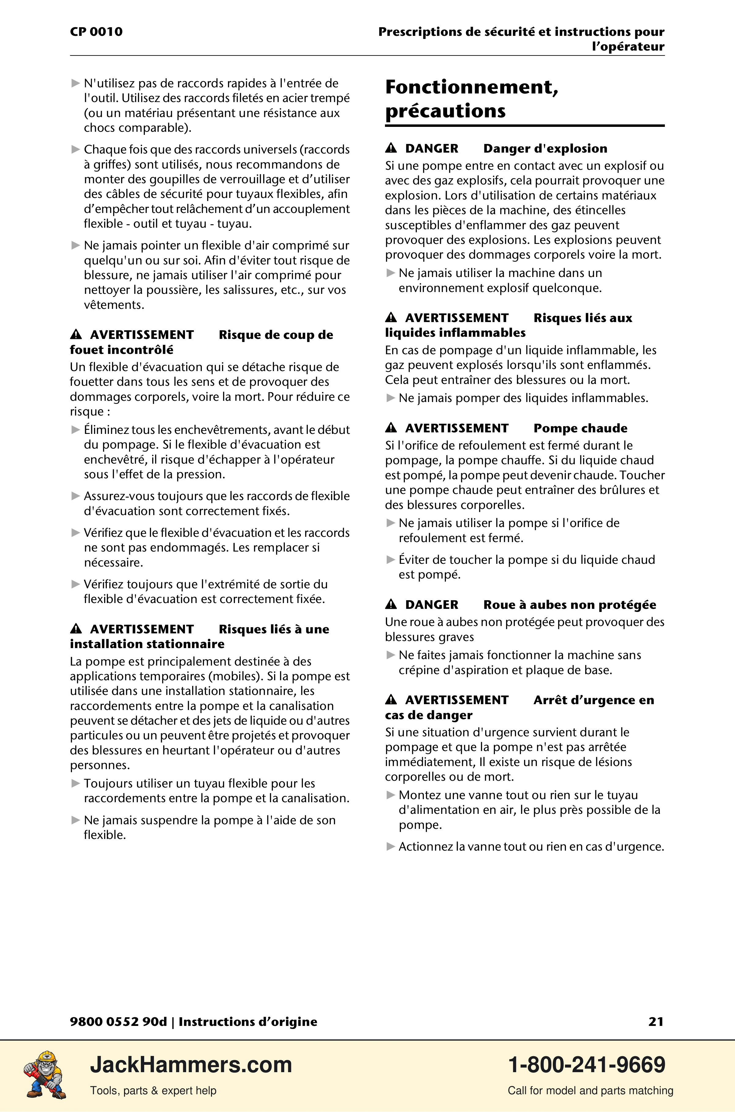 Chicago Pneumatic CP 0010 PDF page 21 of 112