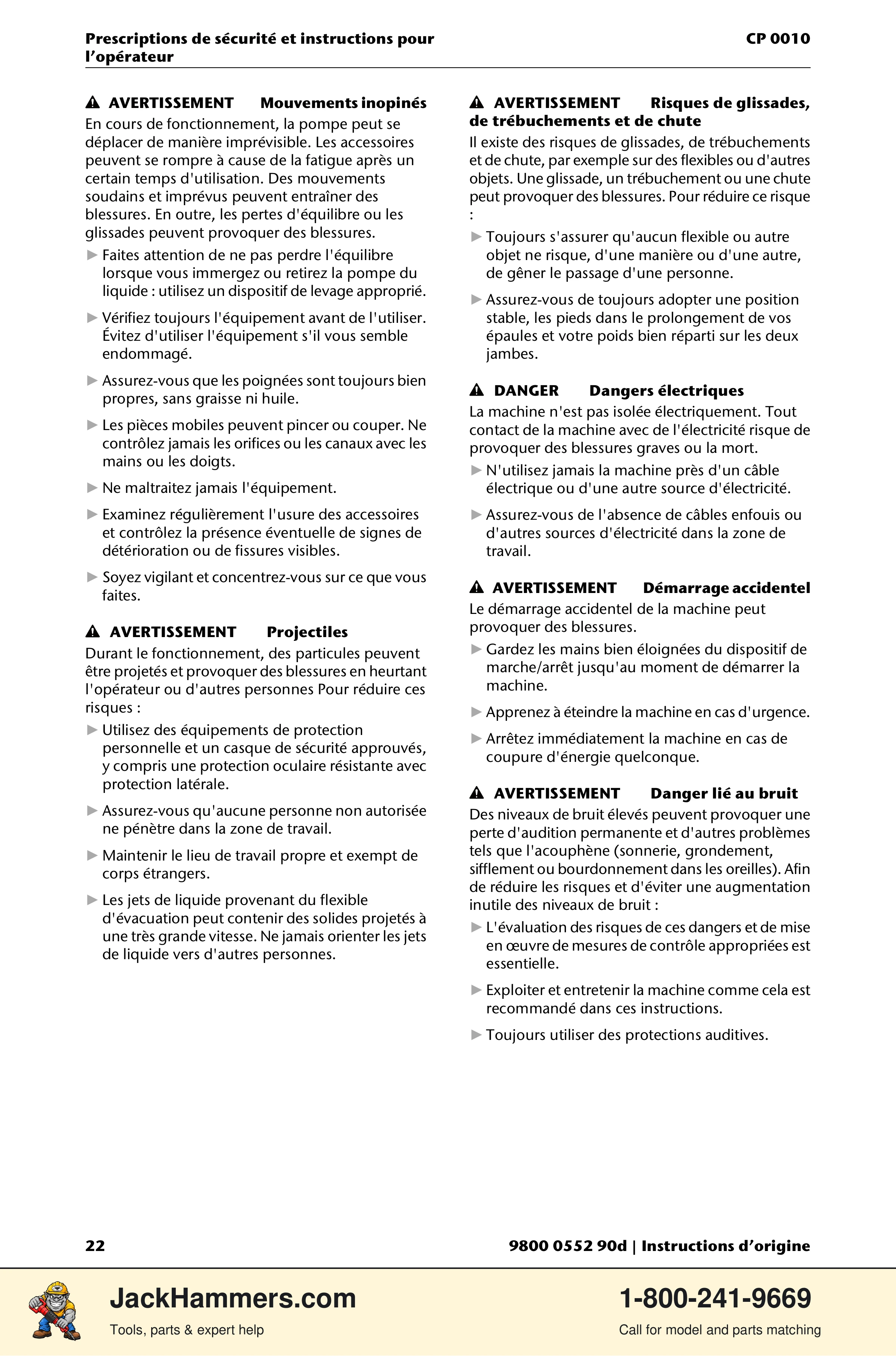 Chicago Pneumatic CP 0010 PDF page 22 of 112