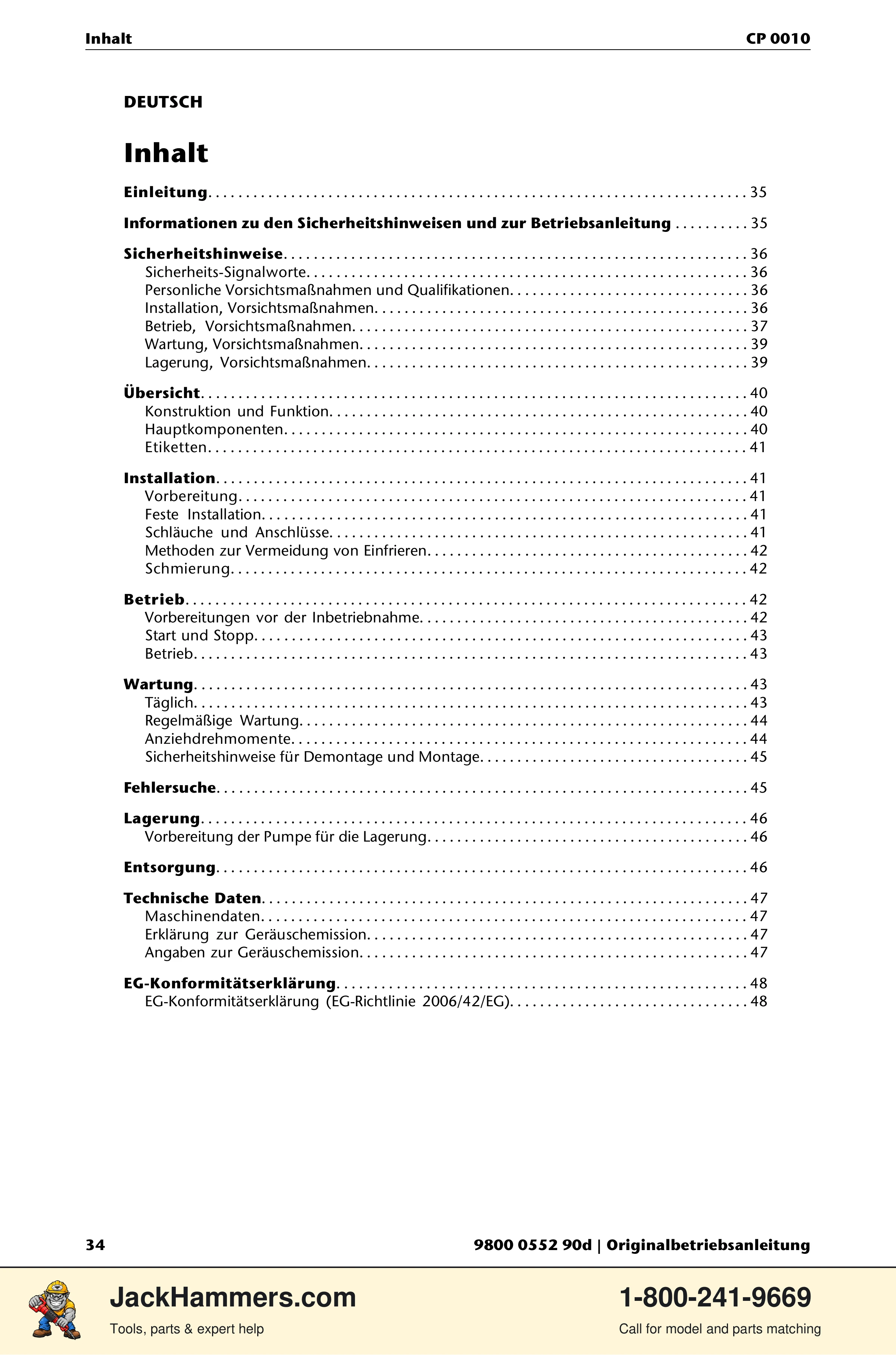 Chicago Pneumatic CP 0010 PDF page 34 of 112