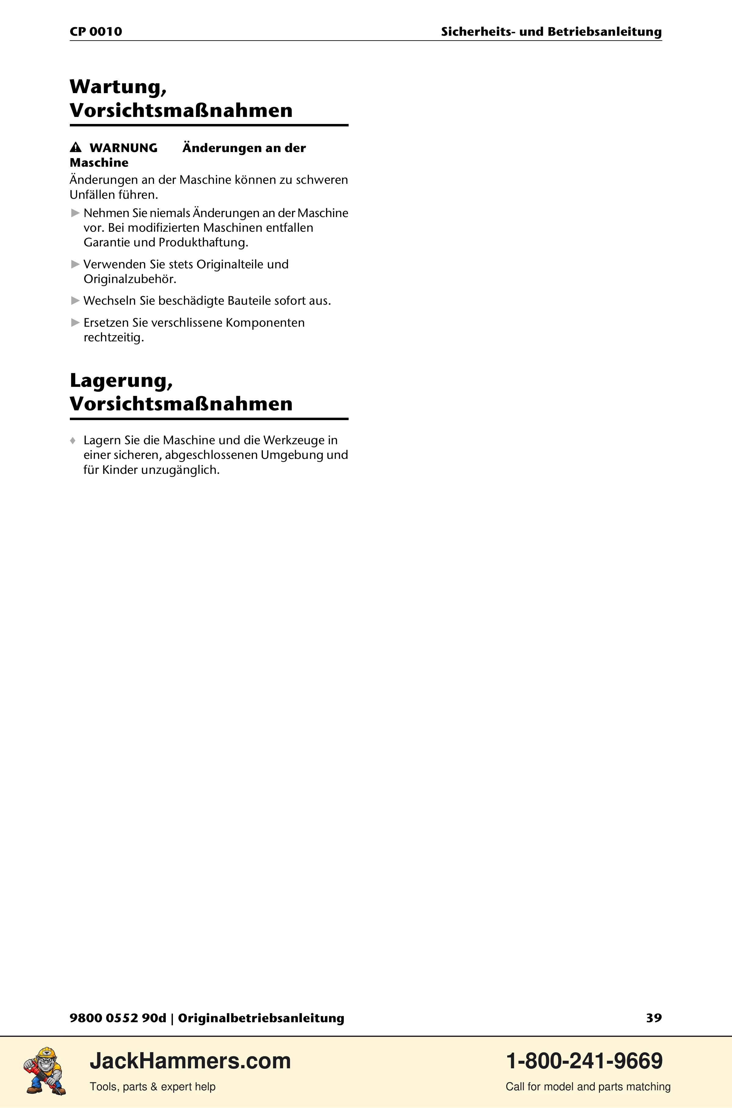 Chicago Pneumatic CP 0010 PDF page 39 of 112