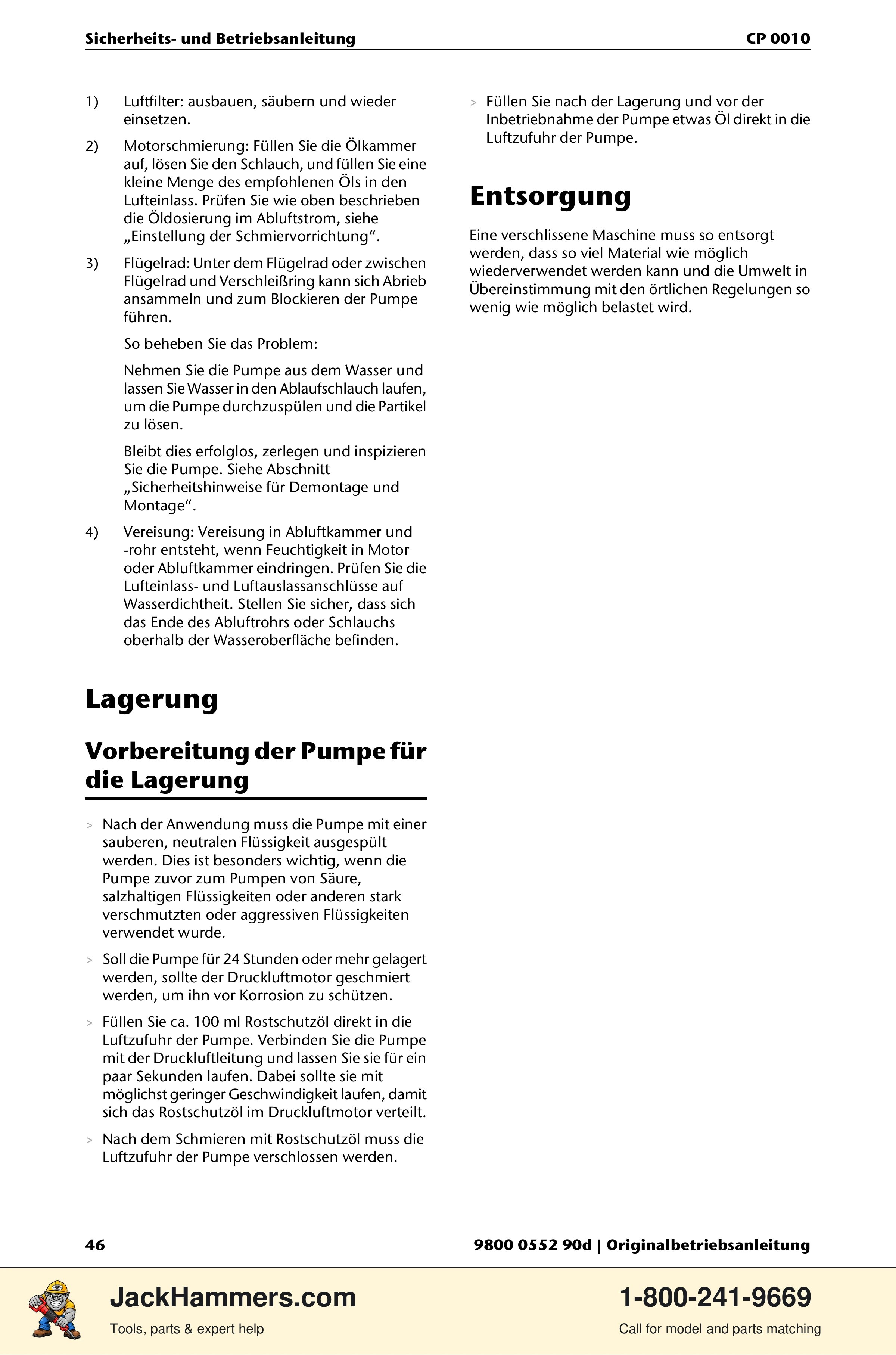 Chicago Pneumatic CP 0010 PDF page 46 of 112