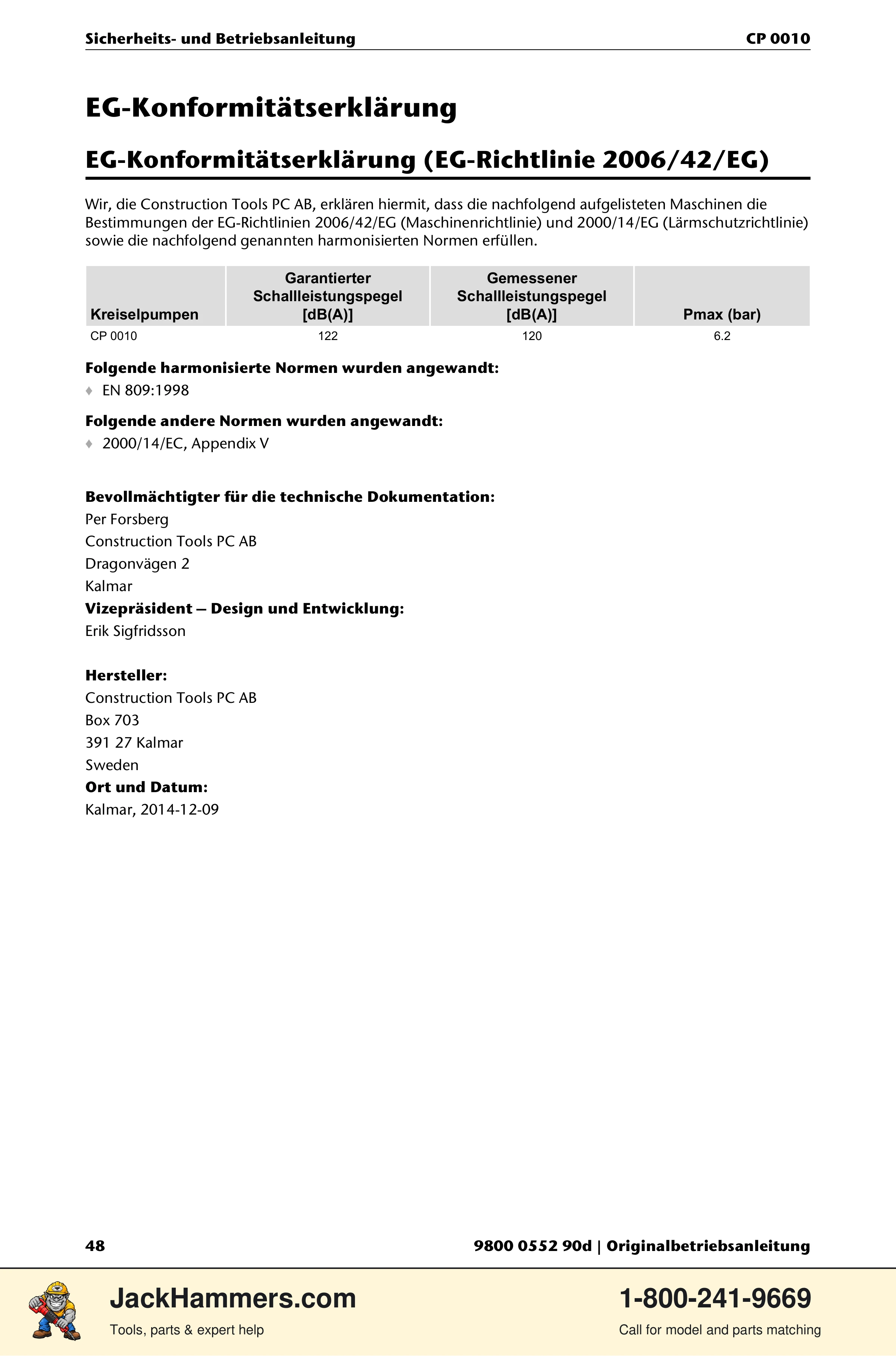 Chicago Pneumatic CP 0010 PDF page 48 of 112