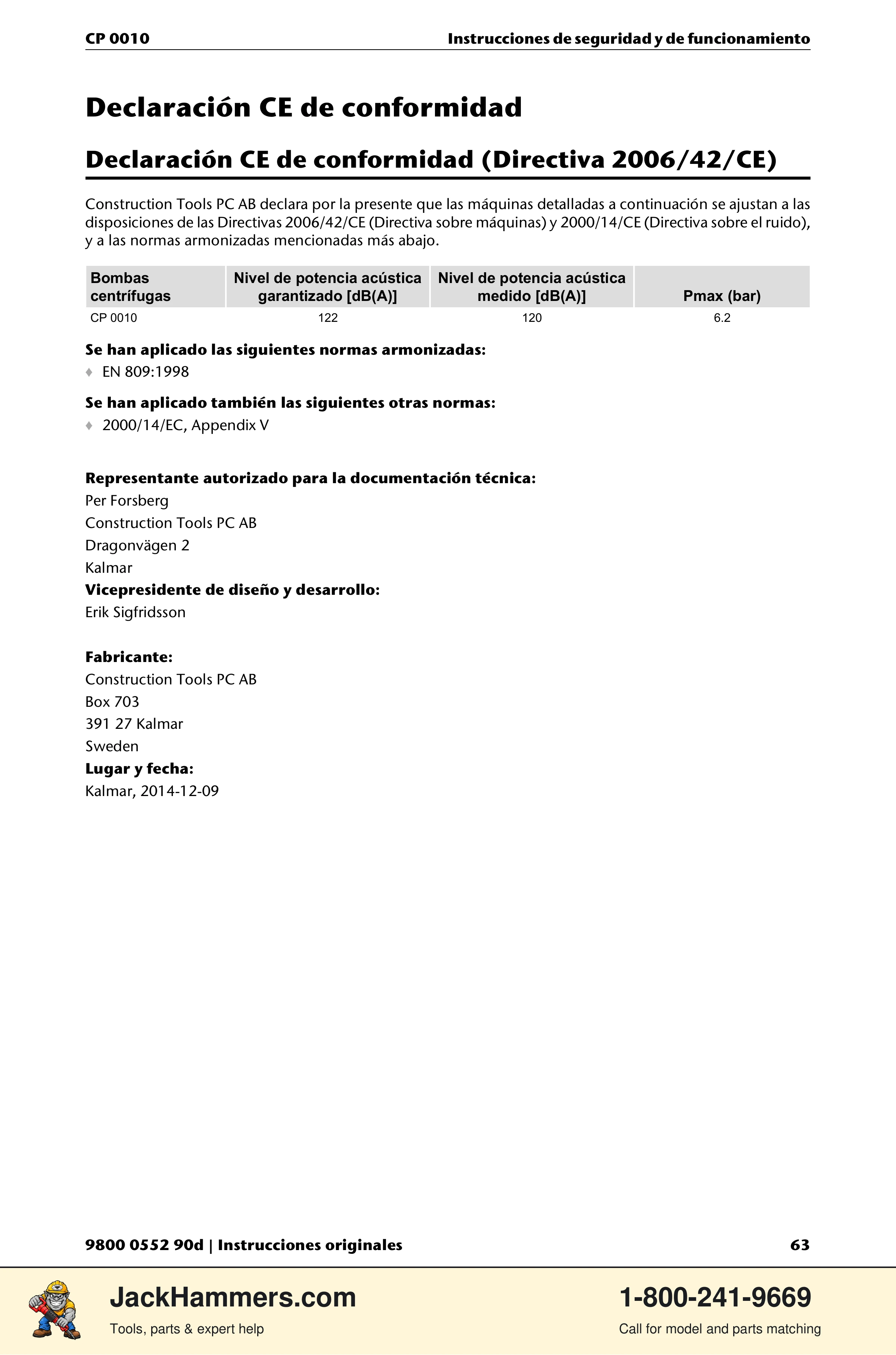 Chicago Pneumatic CP 0010 PDF page 63 of 112